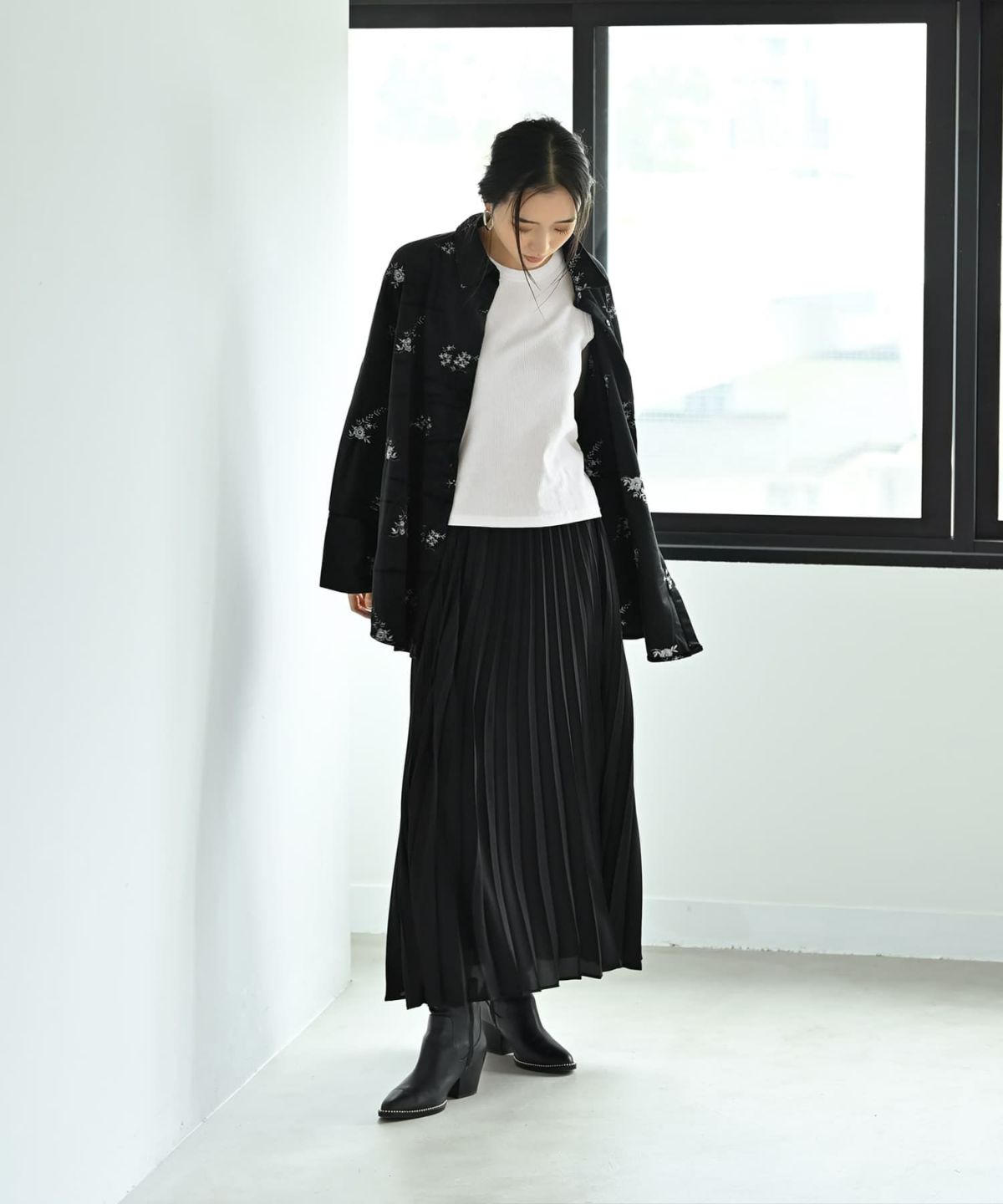 着用イメージ 169cm ブラック