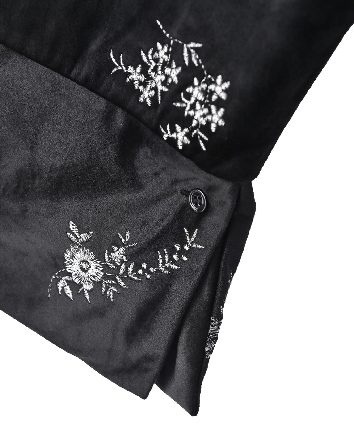 niko and… フラワーエンブロイダリーシャツ/刺繍シャツ/半袖/開襟