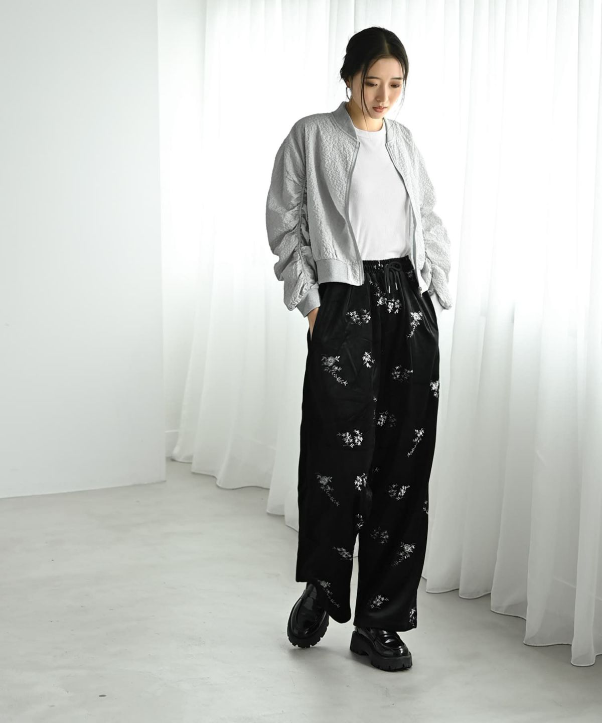 着用イメージ 169cm ブラック