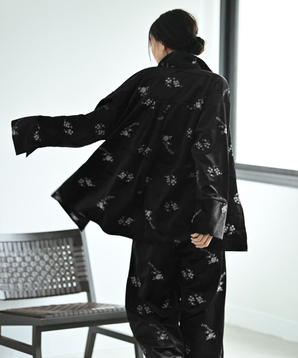 着用イメージ 169cm ブラック