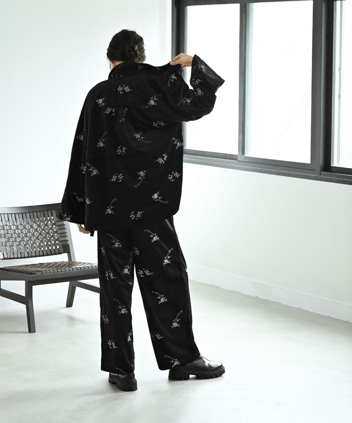 着用イメージ 169cm ブラック