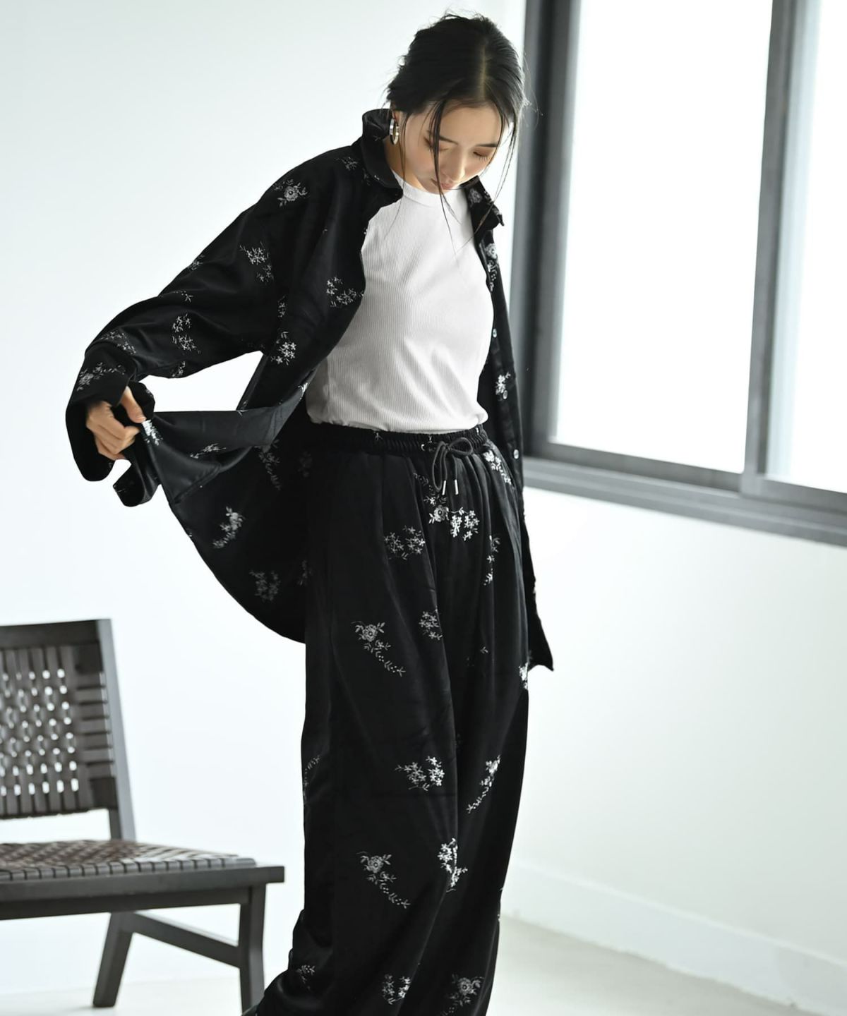 着用イメージ 169cm ブラック