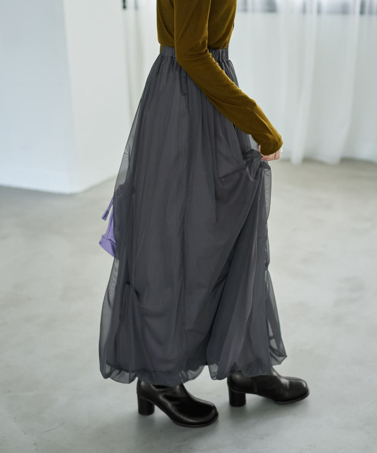 着用イメージ 166cm チャコール 02サイズ