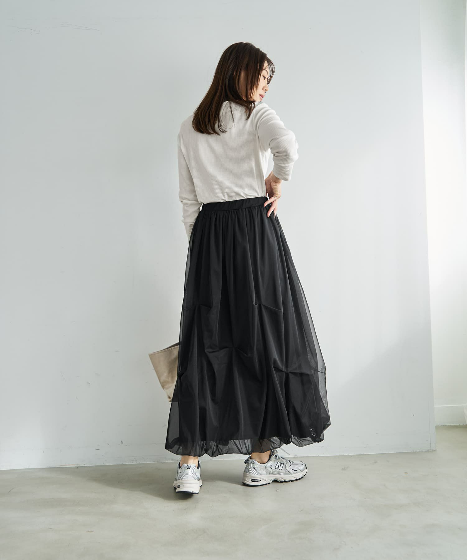着用イメージ 166cm チャコール 02サイズ