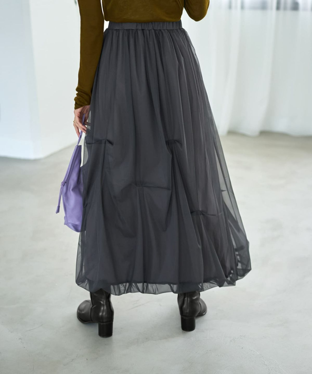 着用イメージ 166cm チャコール 02サイズ