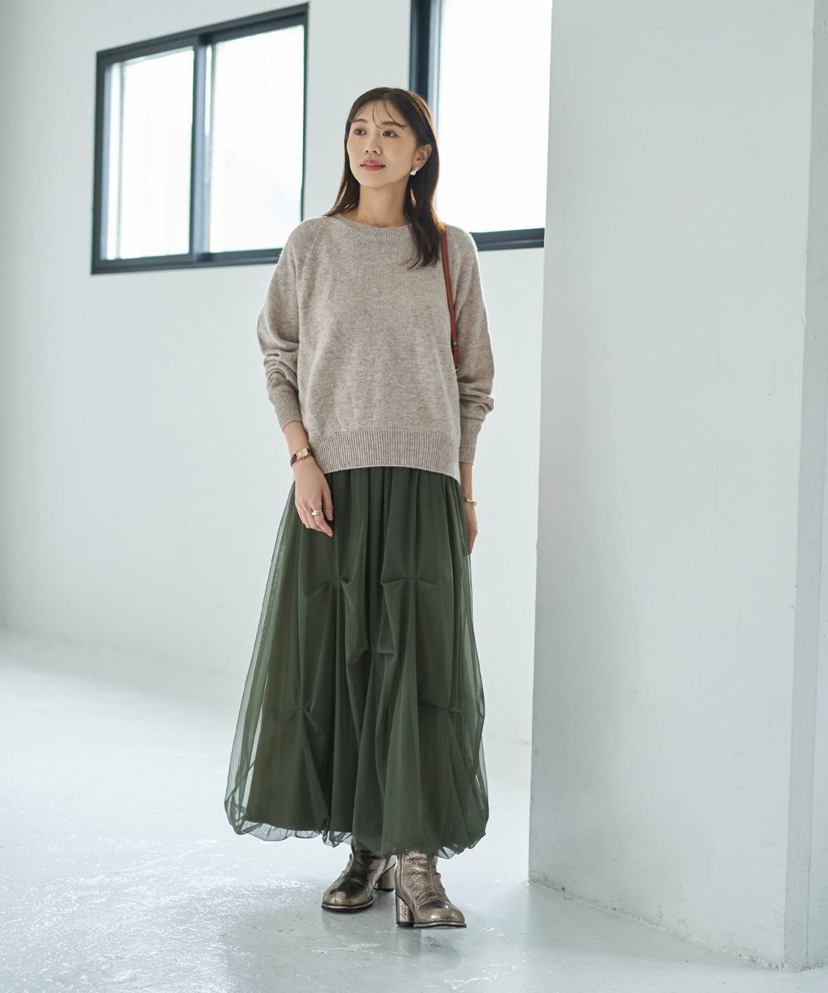 着用イメージ 166cm カーキ 02サイズ