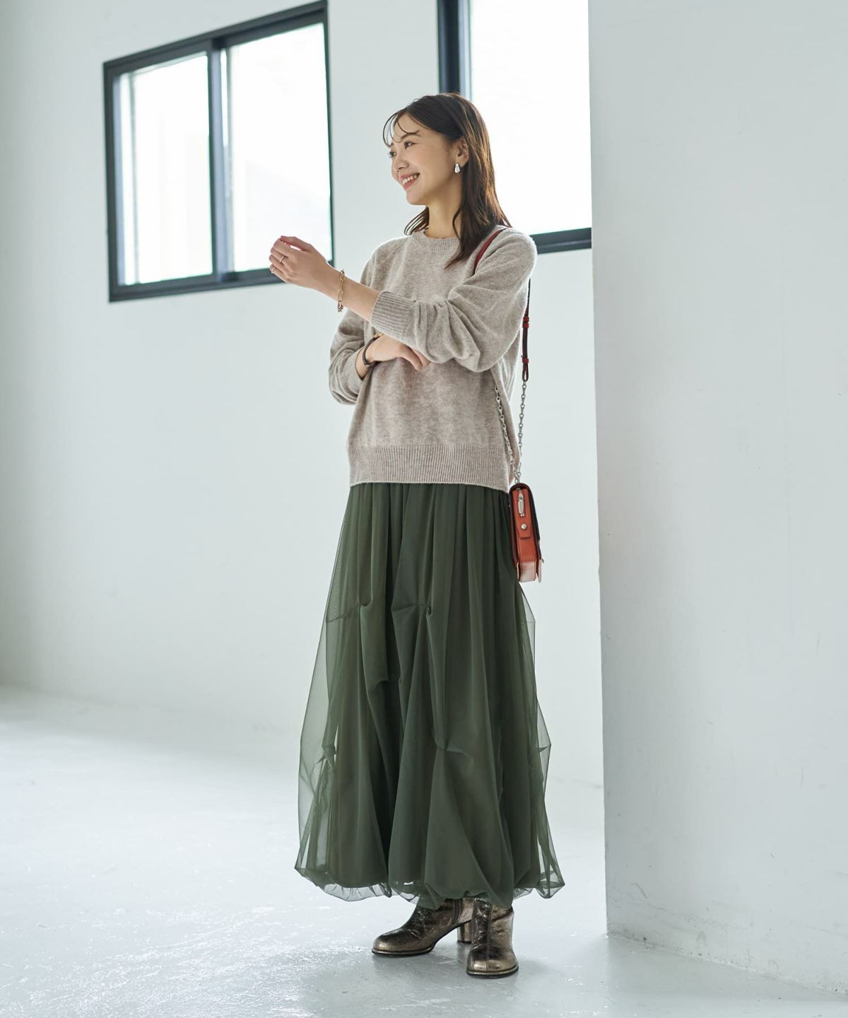 着用イメージ 166cm カーキ 02サイズ