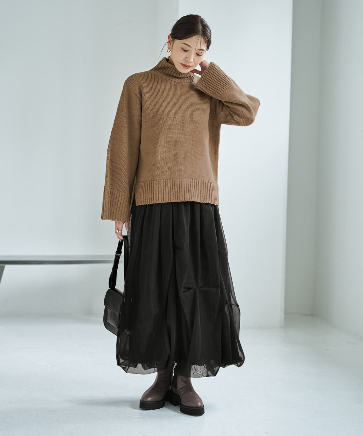 着用イメージ 166cm ブラック 02サイズ