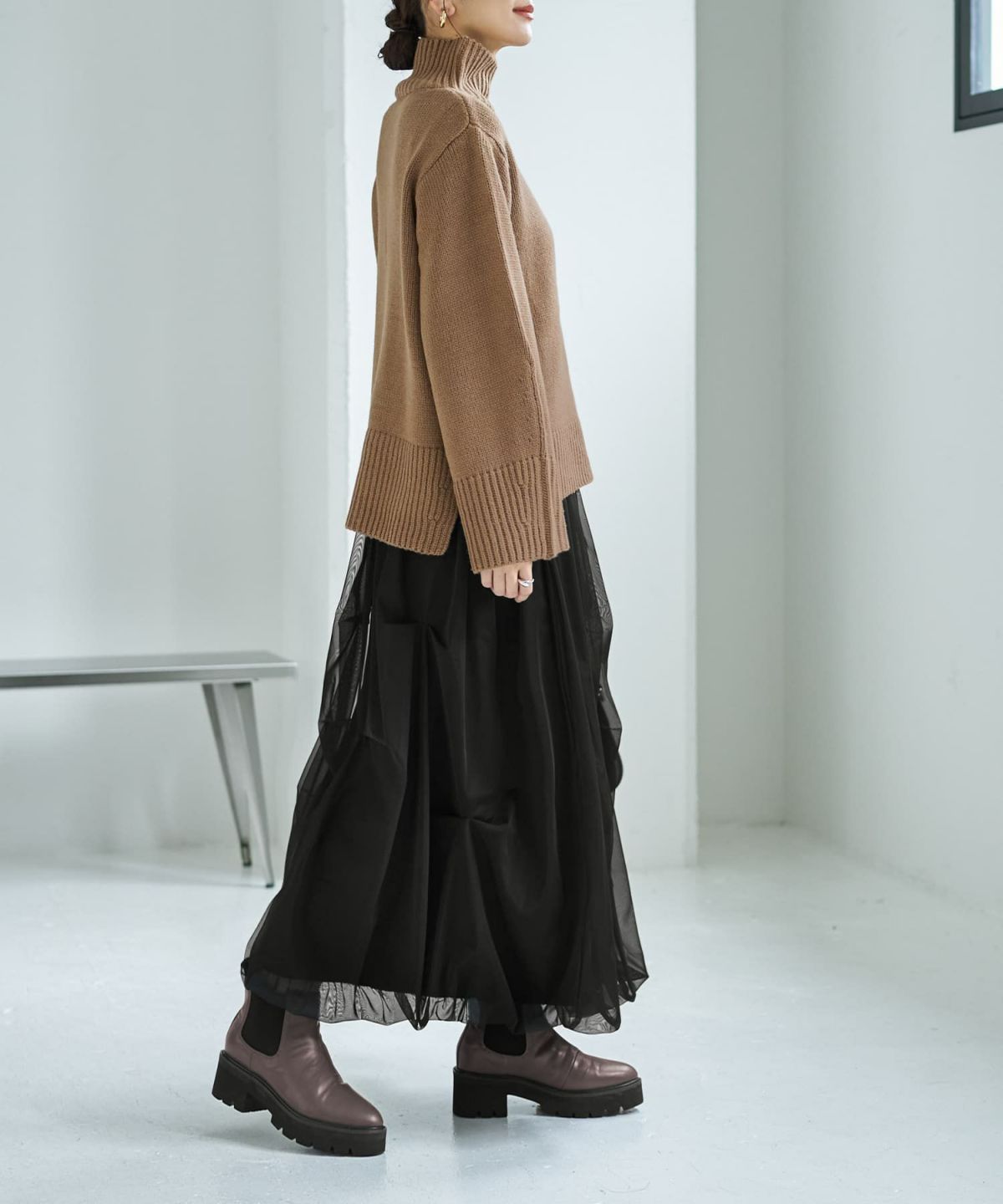 着用イメージ 166cm ブラック 02サイズ