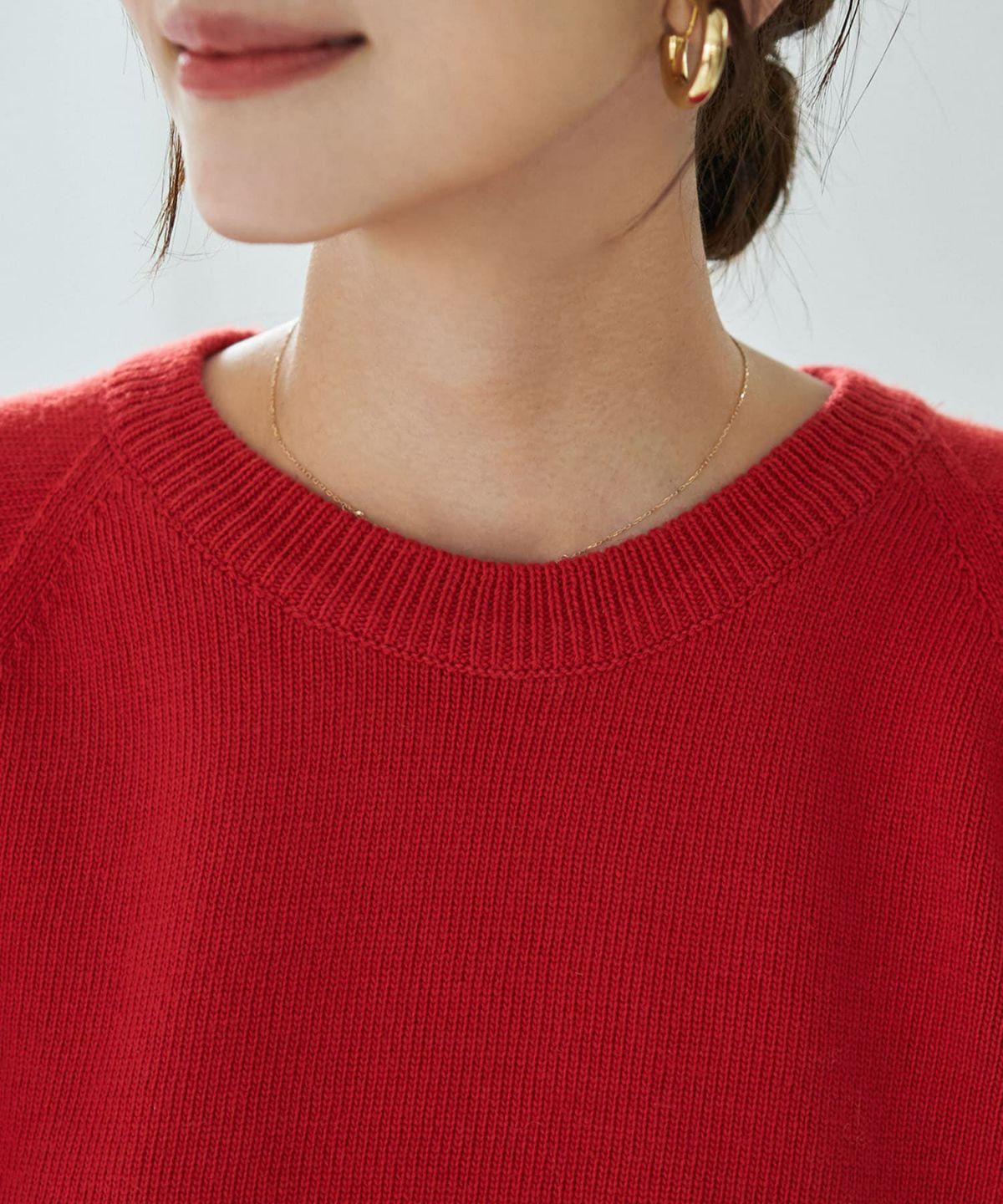 着用イメージ 166cm レッド