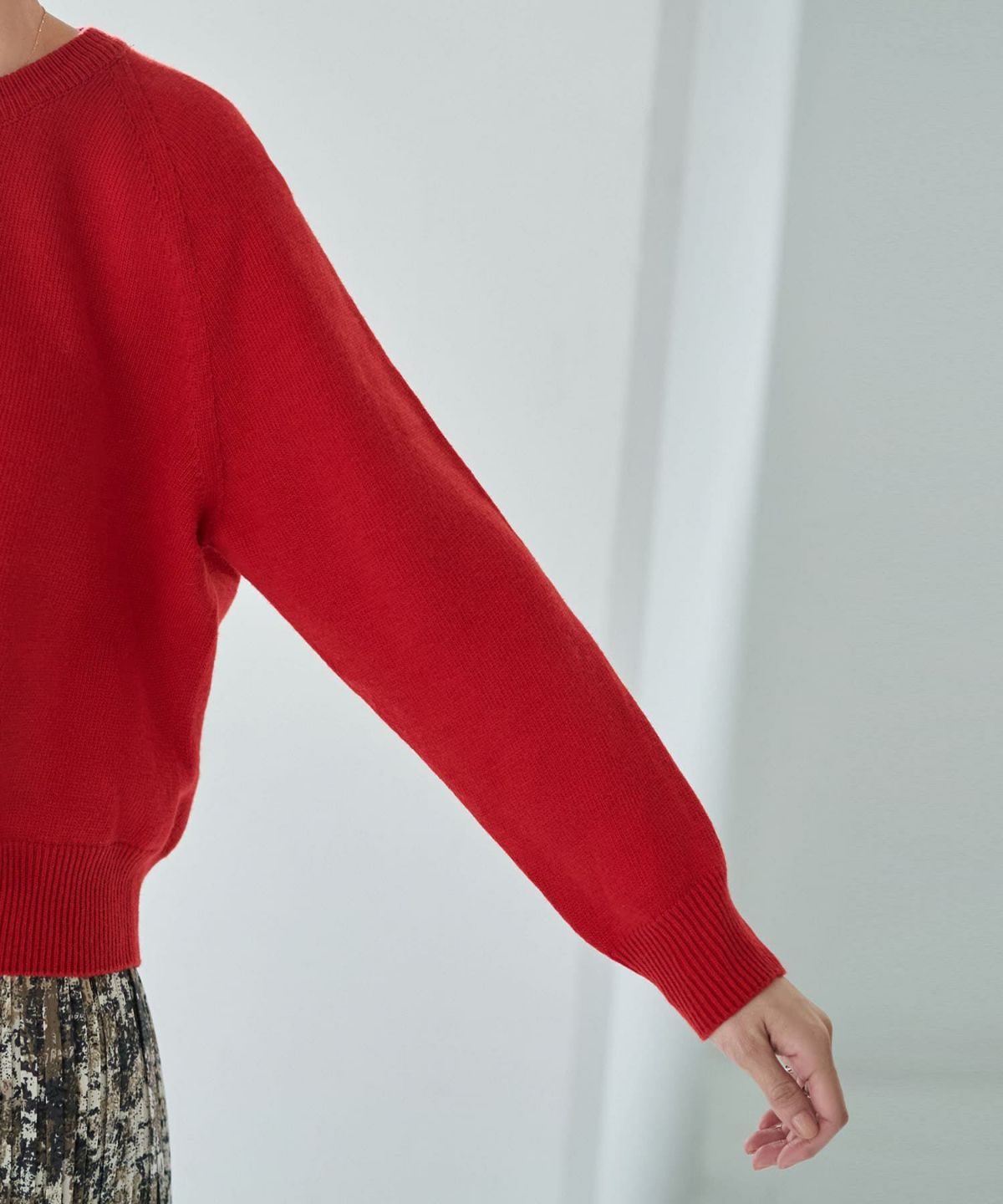 着用イメージ 166cm レッド