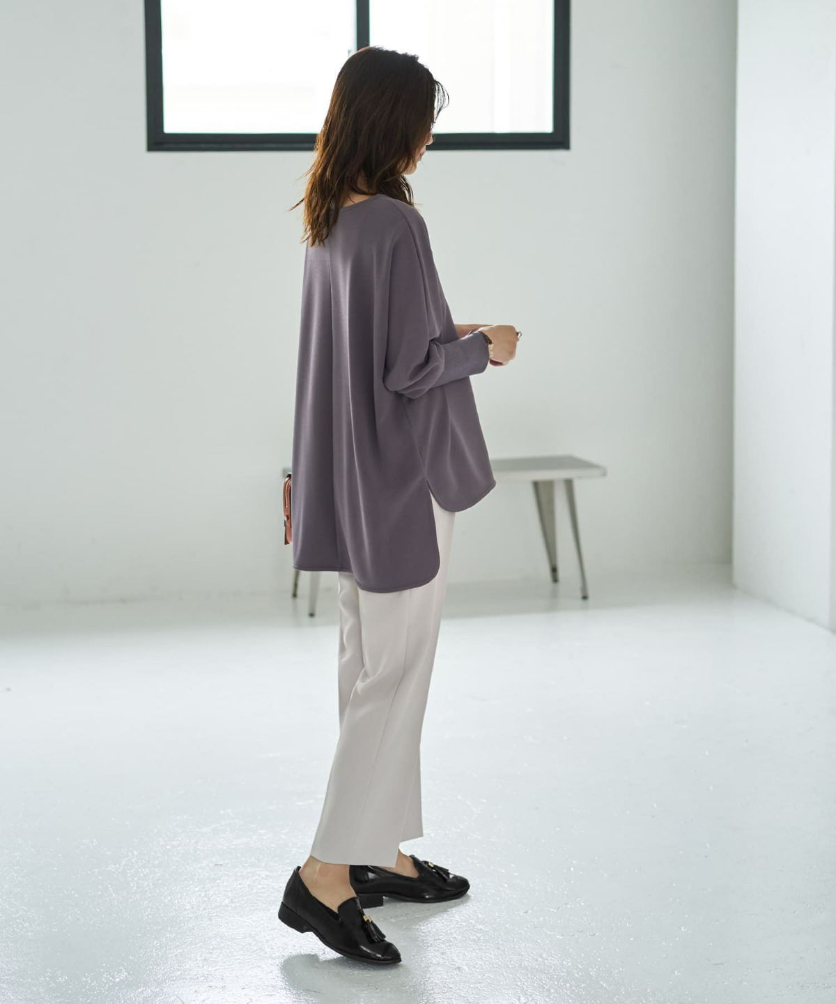 着用イメージ 166cm グレー