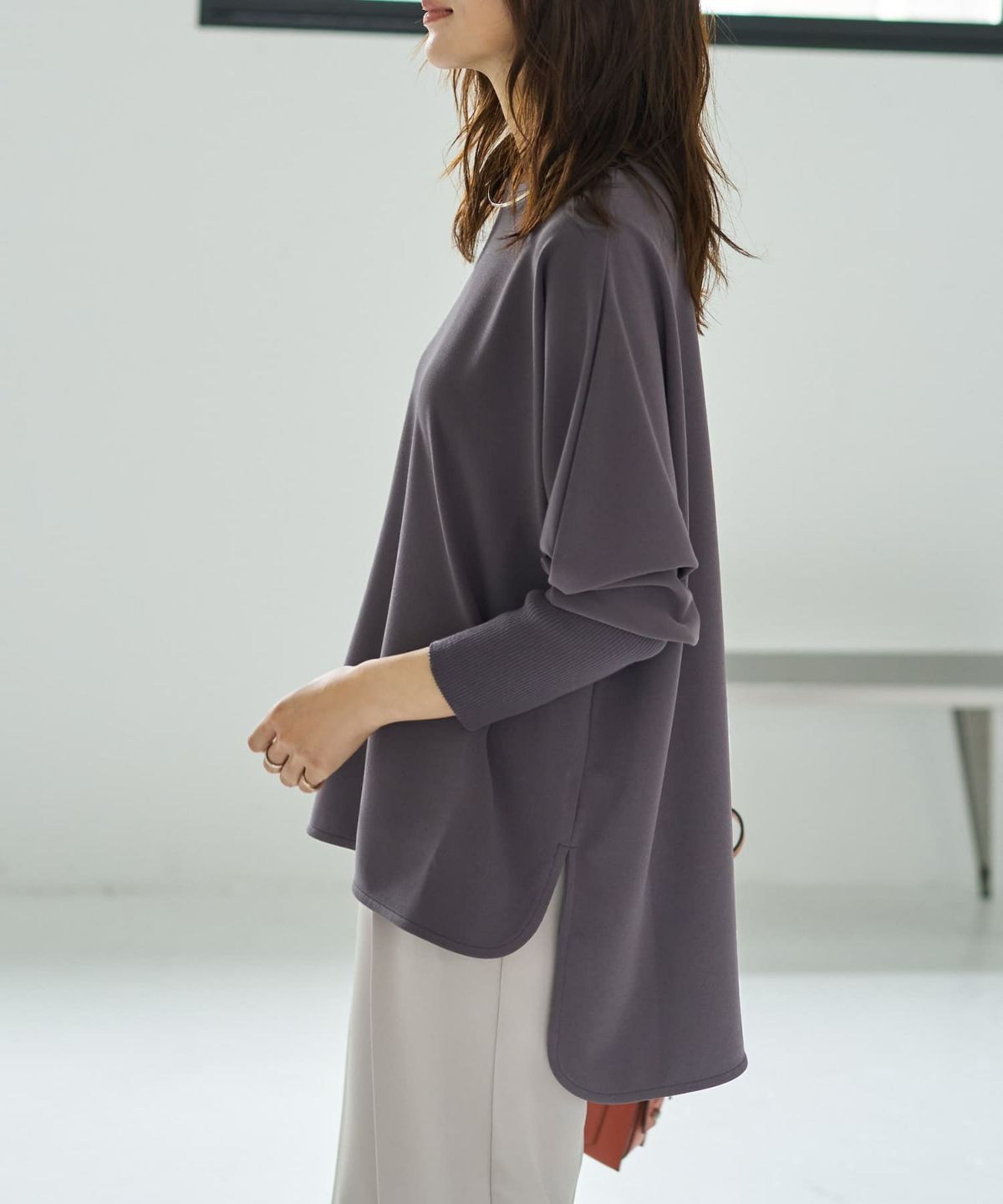 着用イメージ 166cm グレー