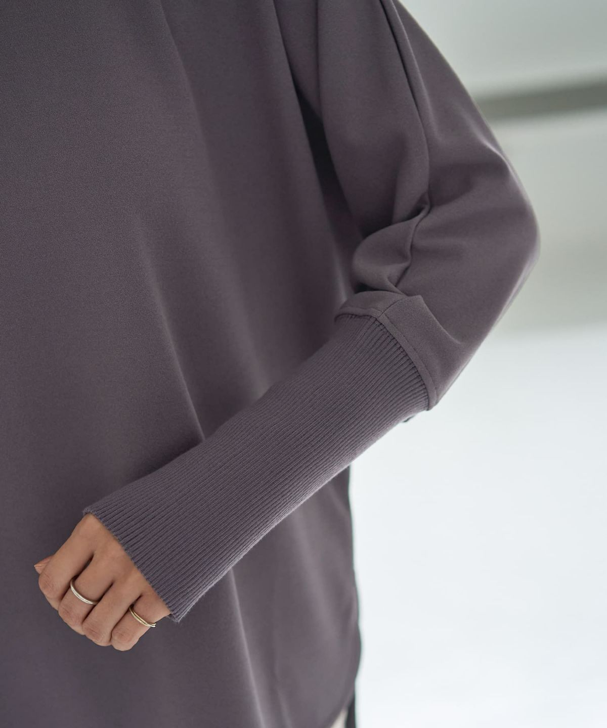 着用イメージ 166cm グレー