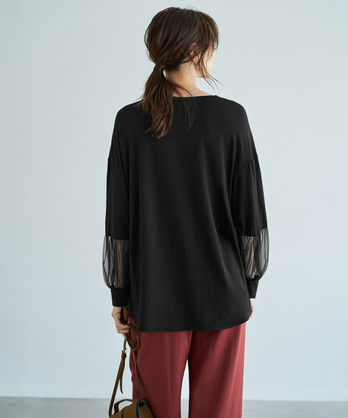 着用イメージ 166cm ブラック