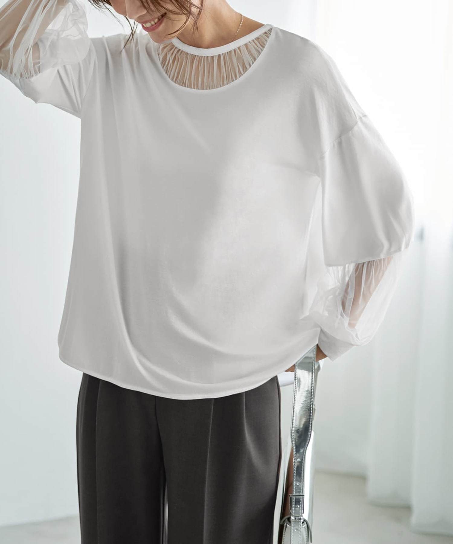 着用イメージ 166cm ブラック