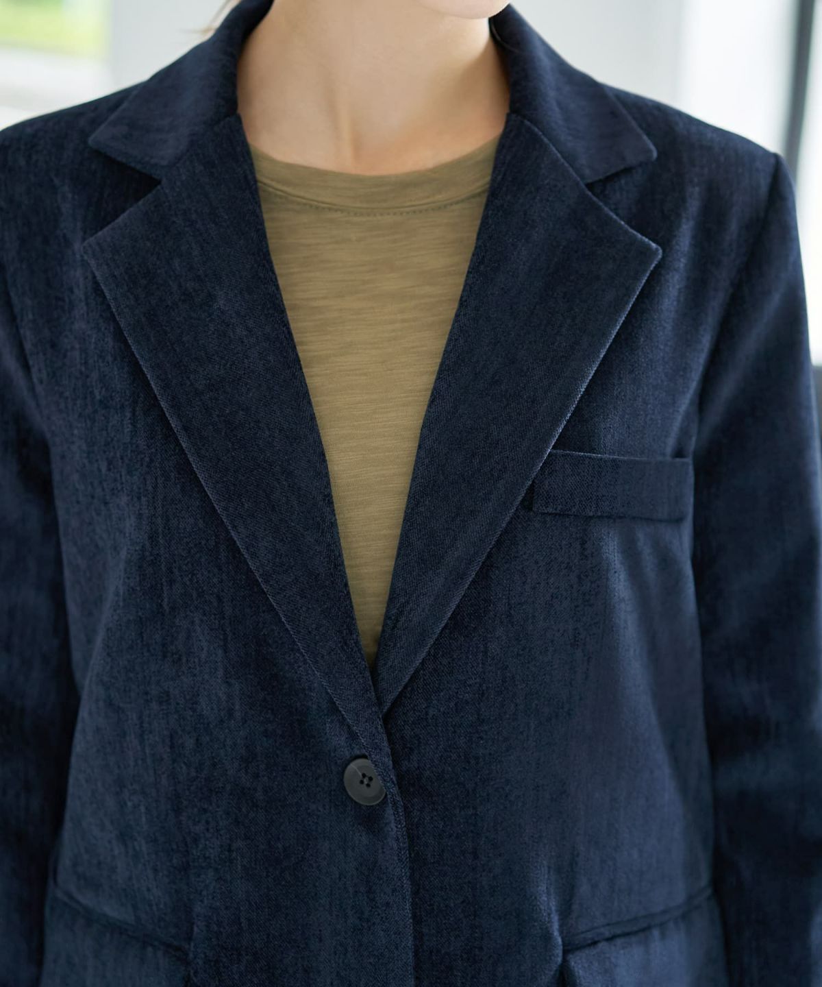 着用イメージ 167cm ネイビー