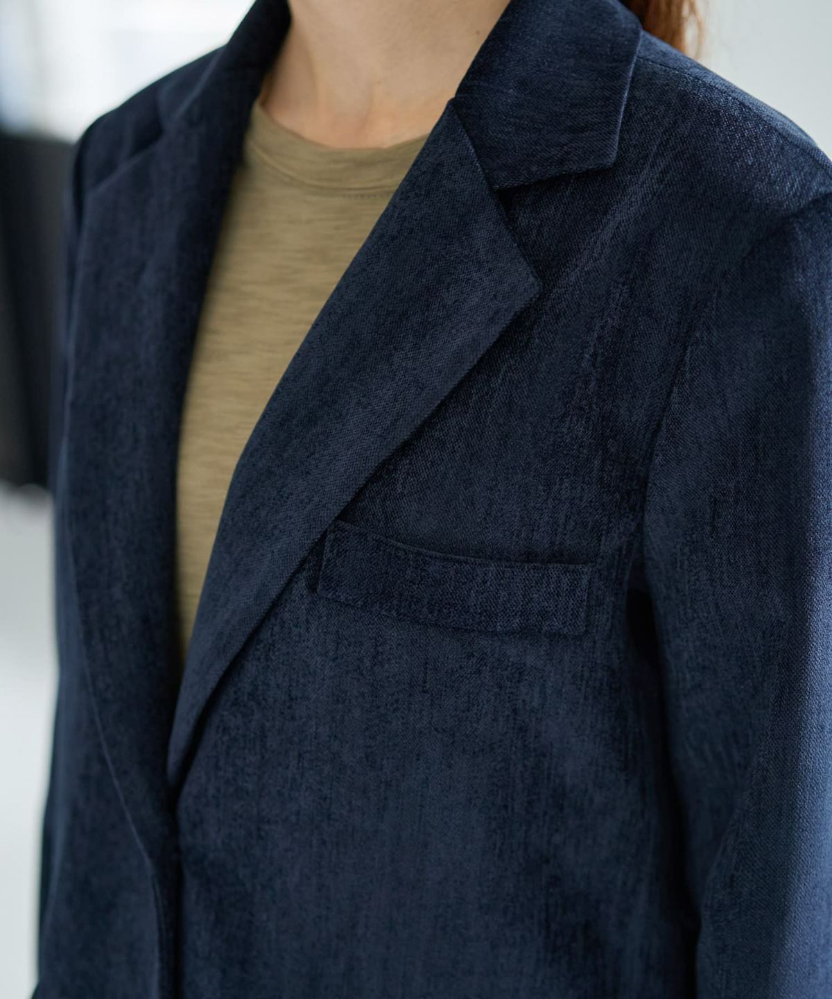 着用イメージ 167cm ネイビー