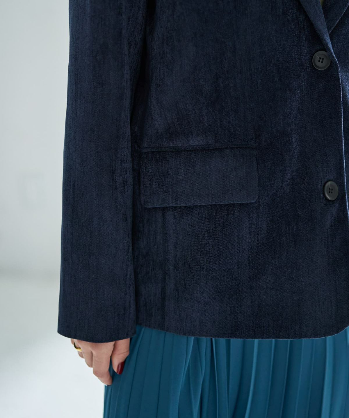 着用イメージ 167cm ネイビー