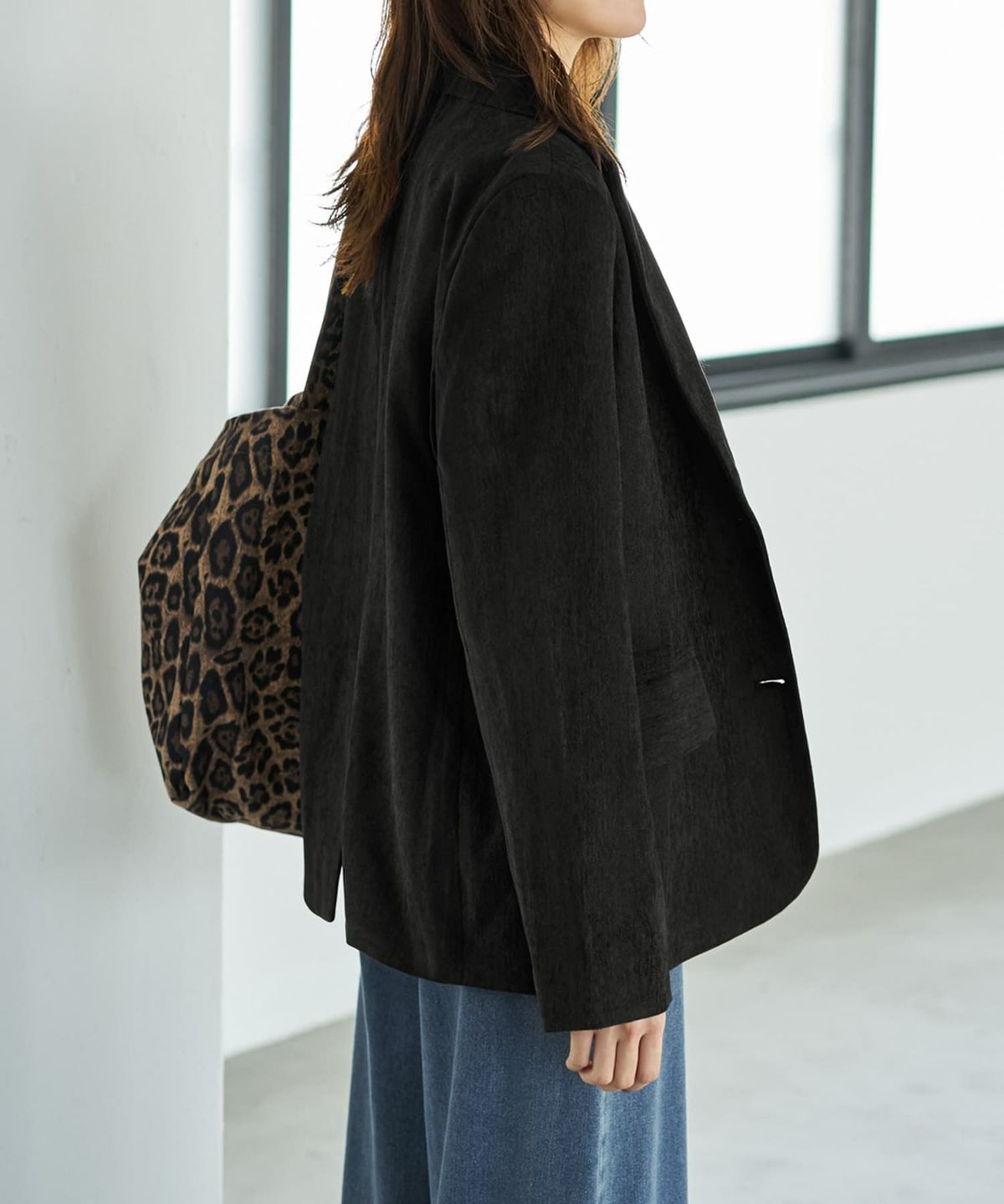 着用イメージ 166cm ブラック