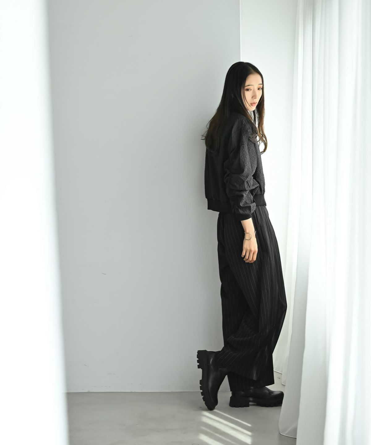 着用イメージ 169cm ブラック