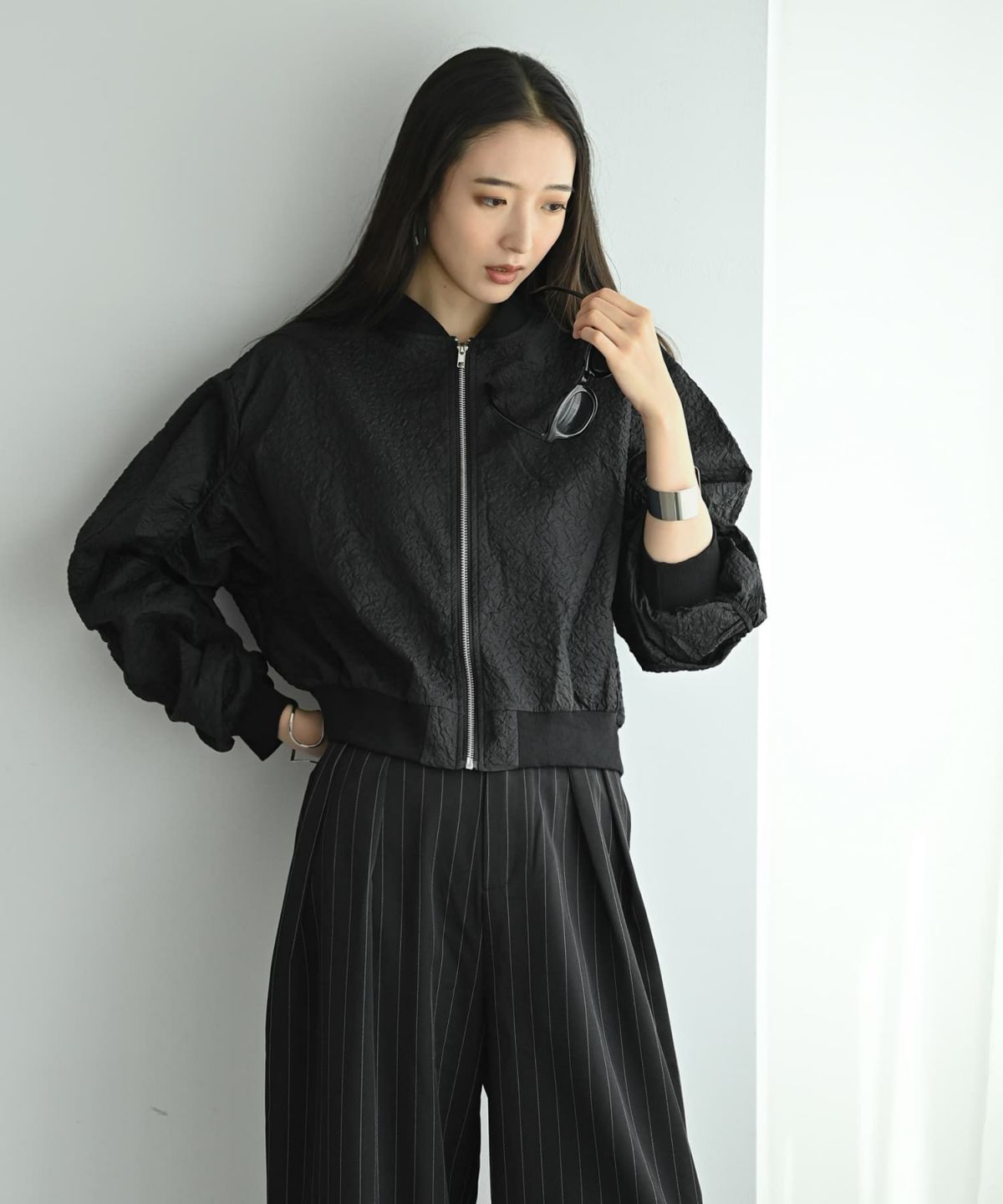 着用イメージ 169cm ブラック