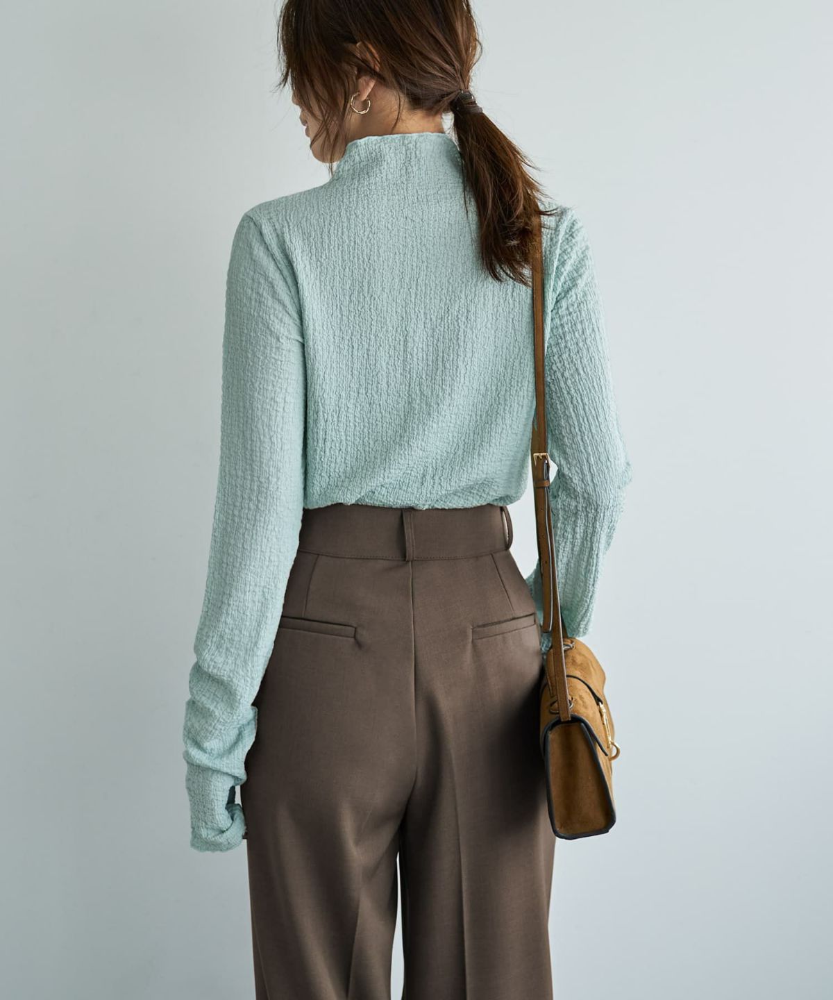 着用イメージ 166cm ミント