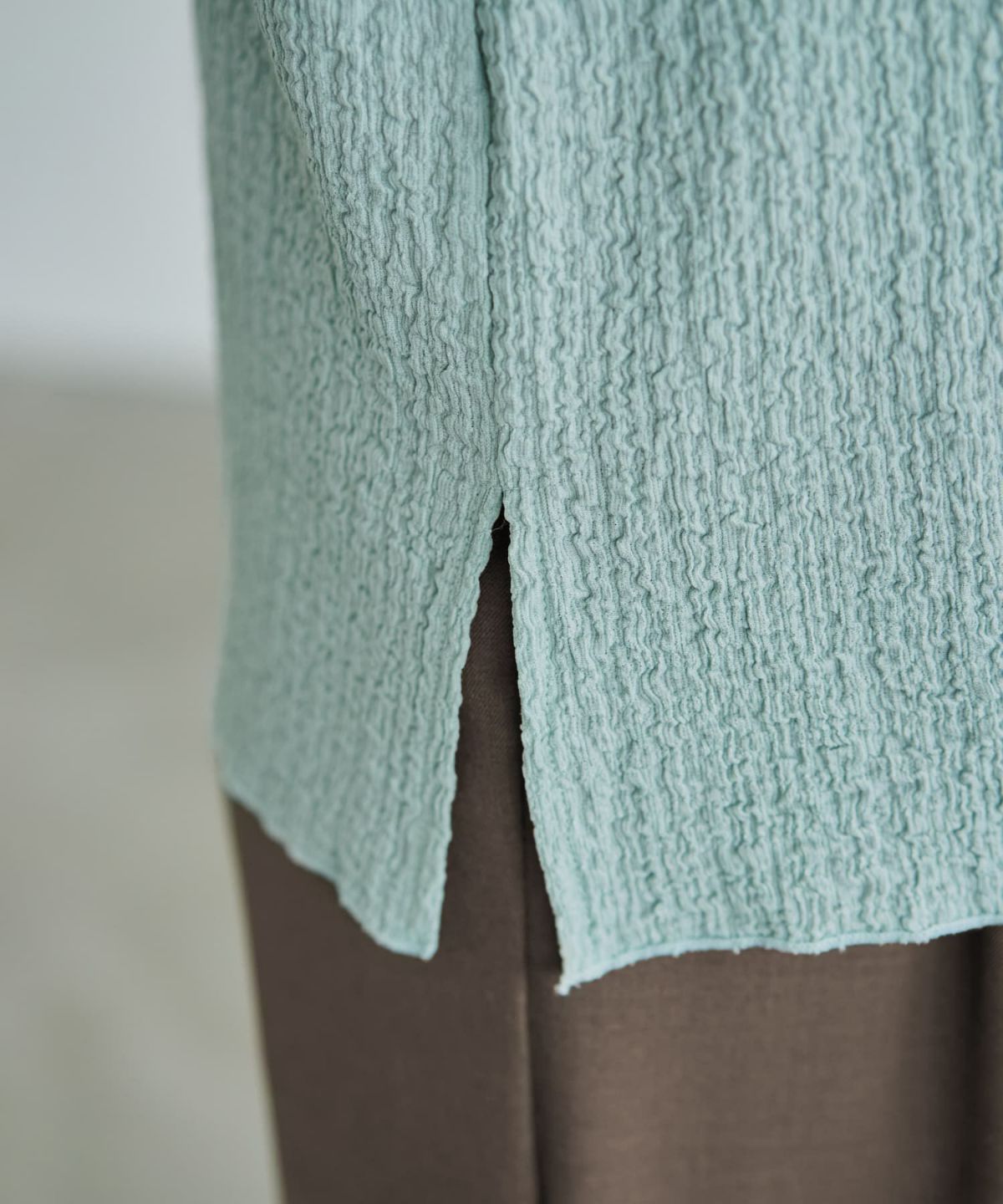 着用イメージ 166cm ミント