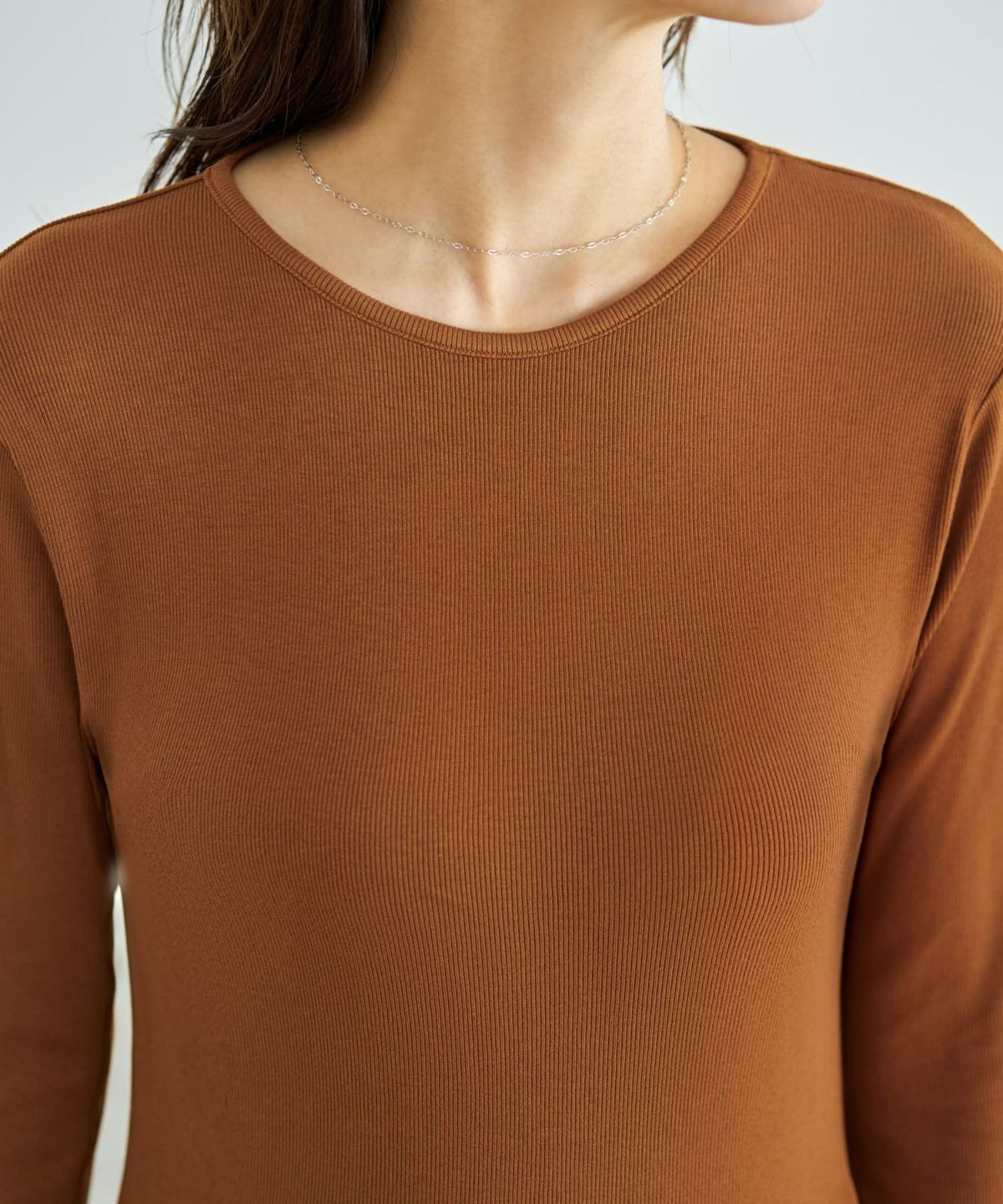 着用イメージ 166cm ライトブラウン