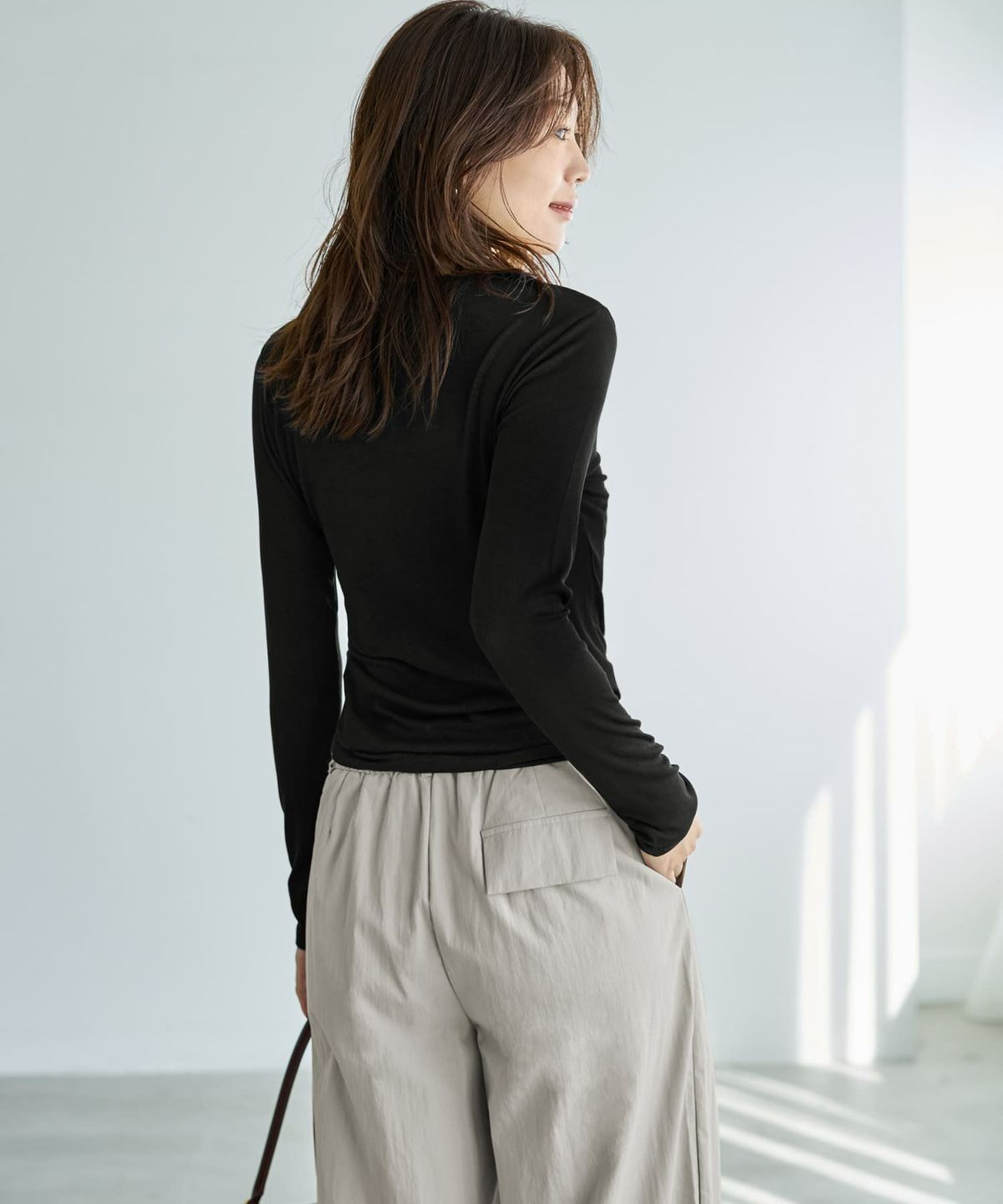 着用イメージ 166cm ブラック