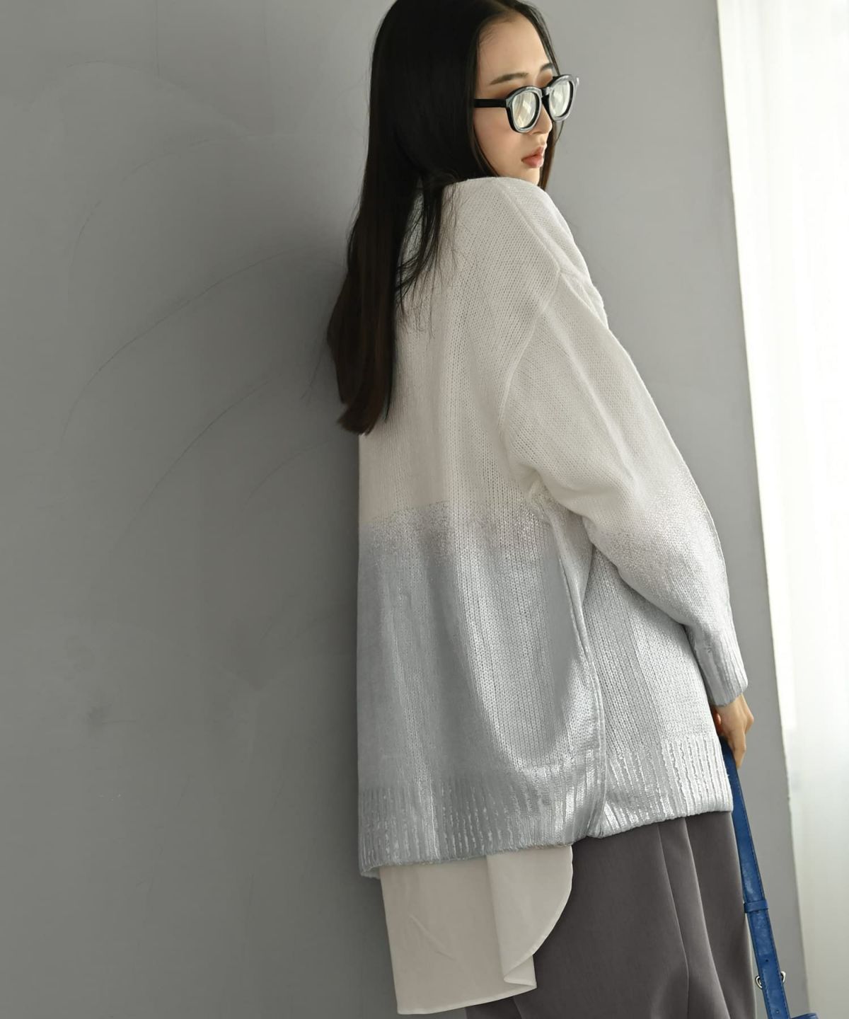 着用イメージ 170cm アイボリー