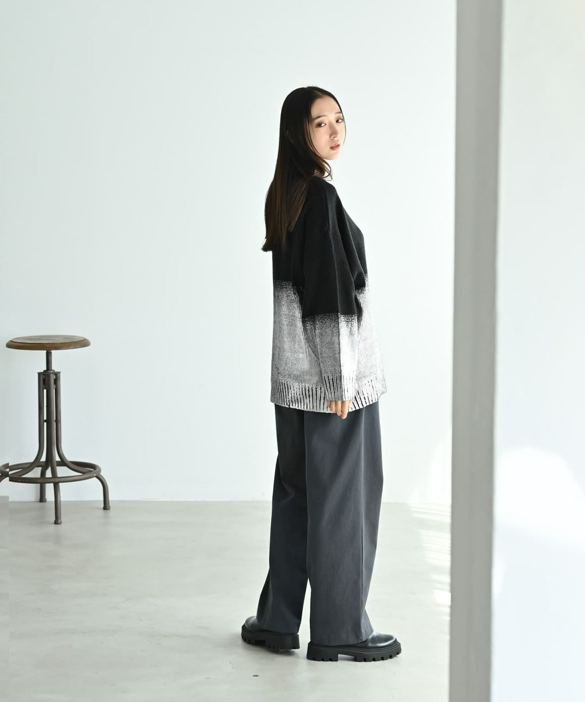 着用イメージ 170cm ブラック