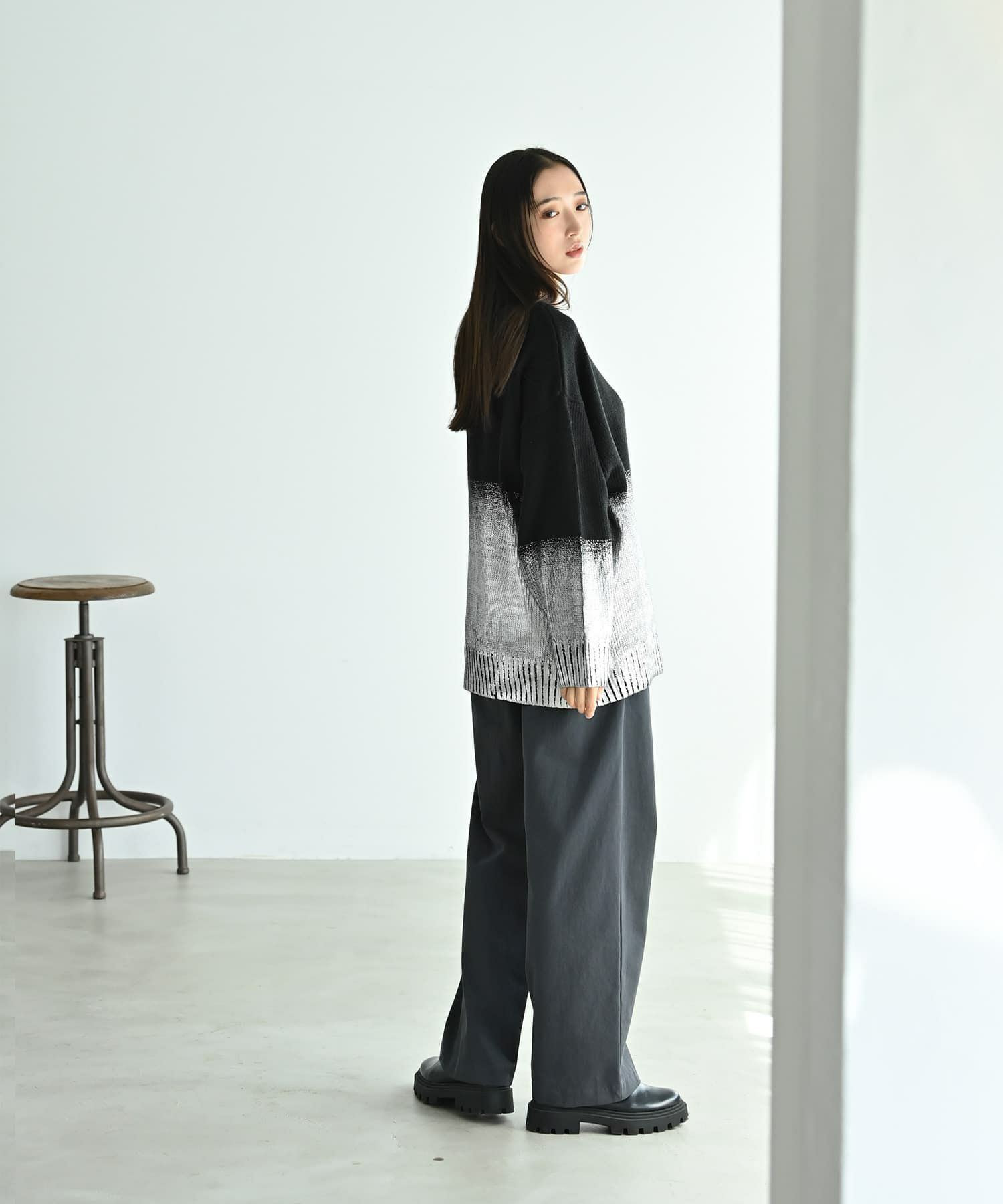 着用イメージ 170cm ブラック