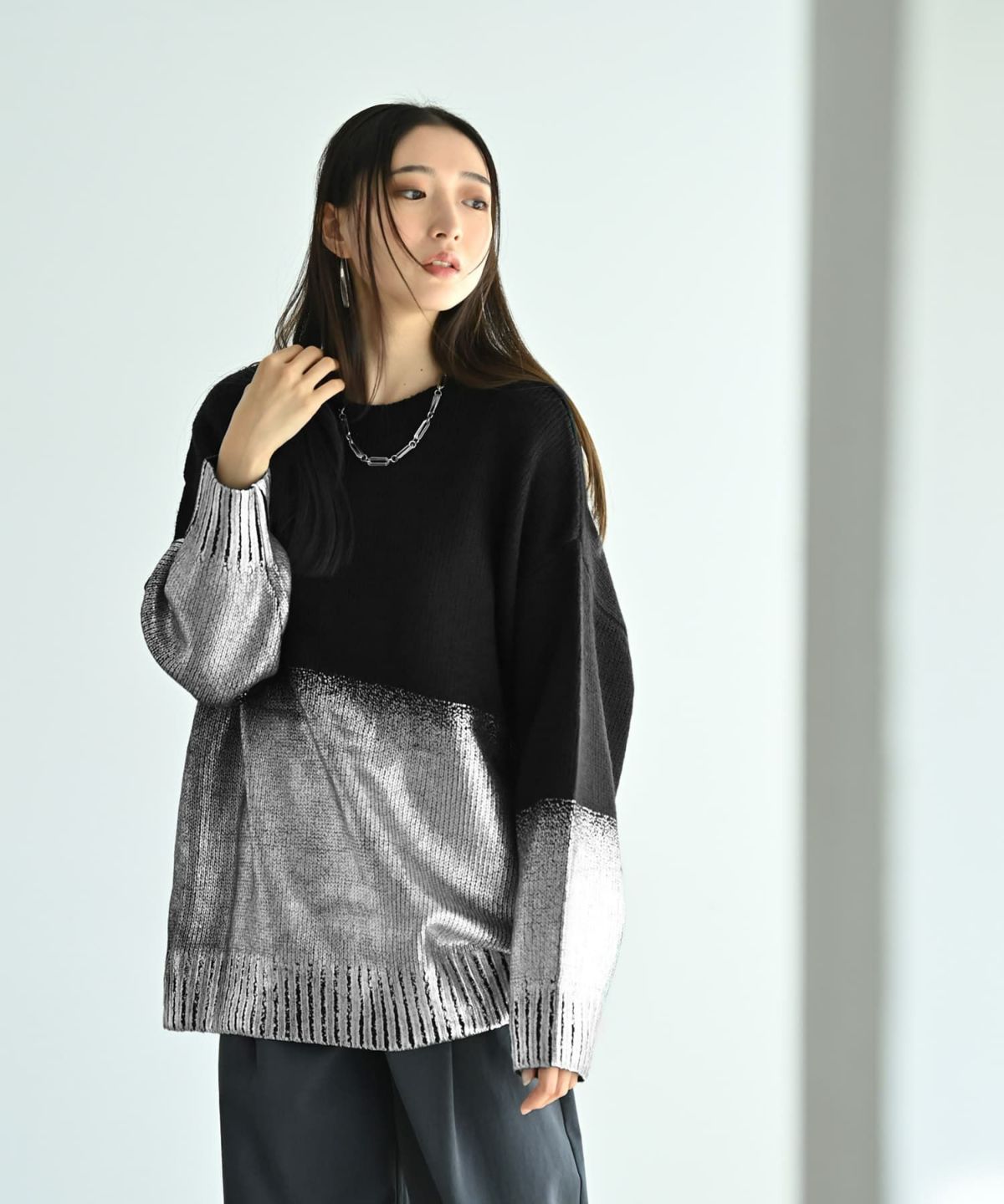 着用イメージ 170cm ブラック