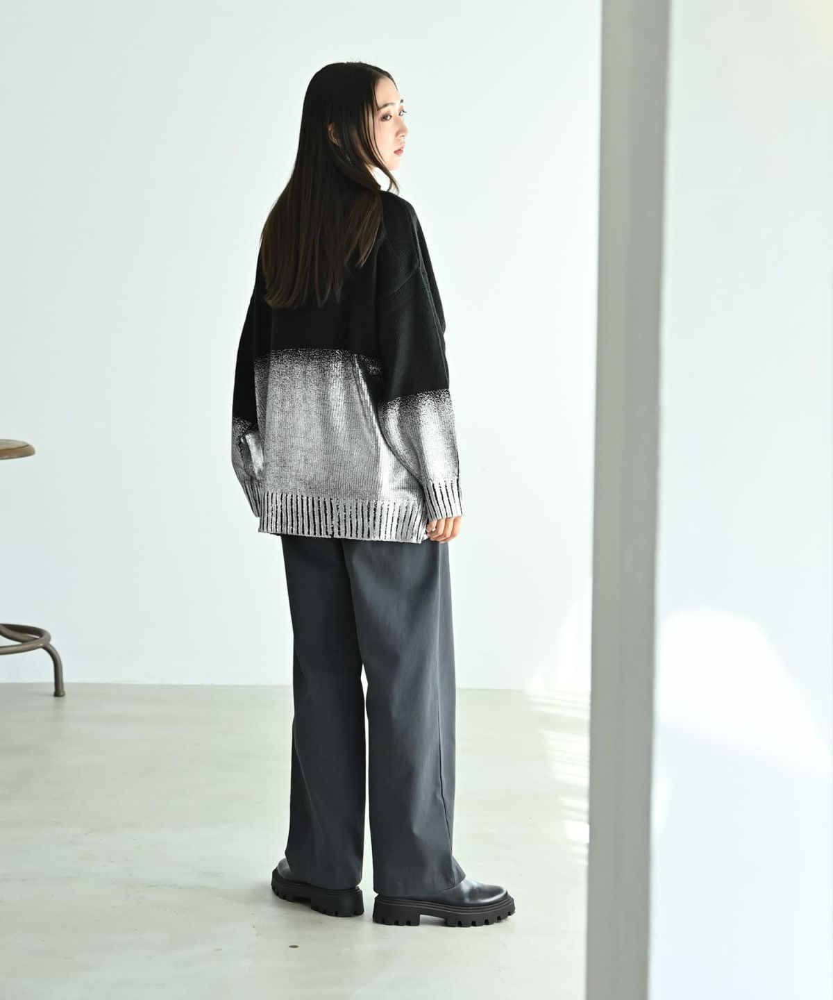 着用イメージ 170cm ブラック