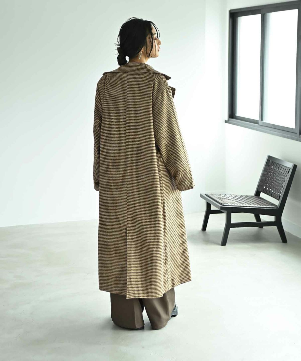 着用イメージ 167cm ベージュ