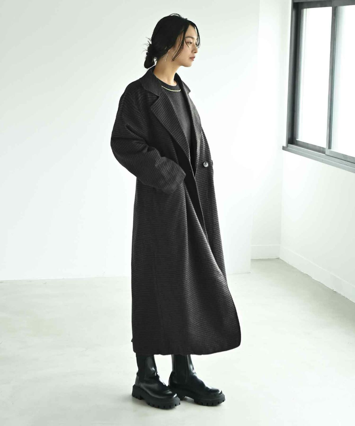着用イメージ 167cm ブラック