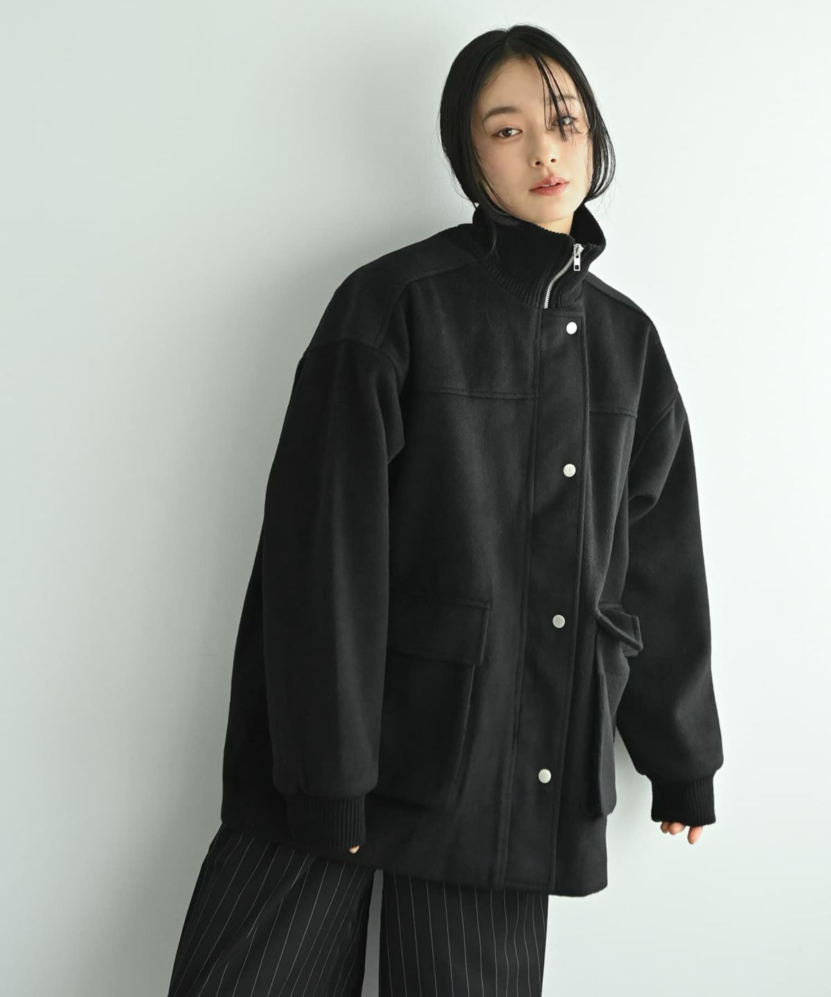 着用イメージ 167cm ブラック