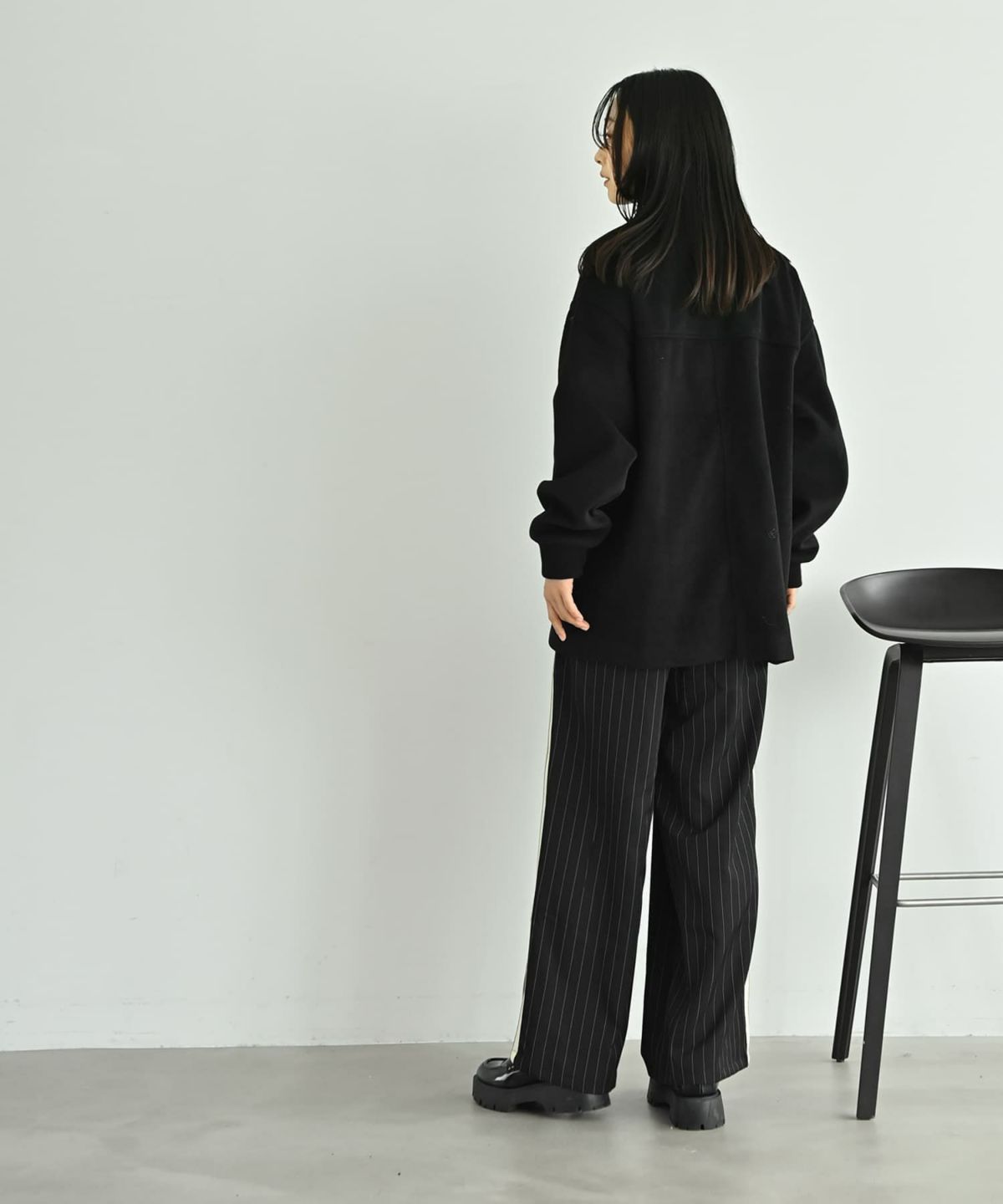 着用イメージ 167cm ブラック