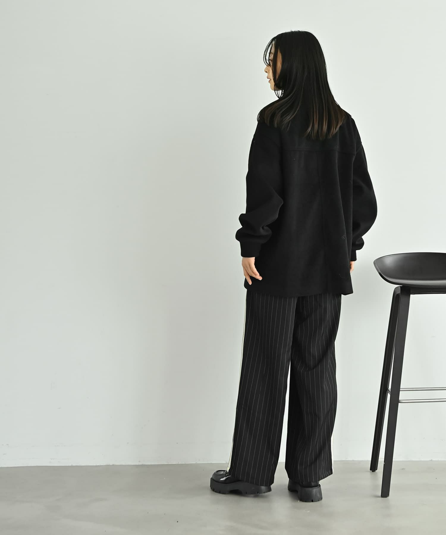 着用イメージ 167cm ブラック