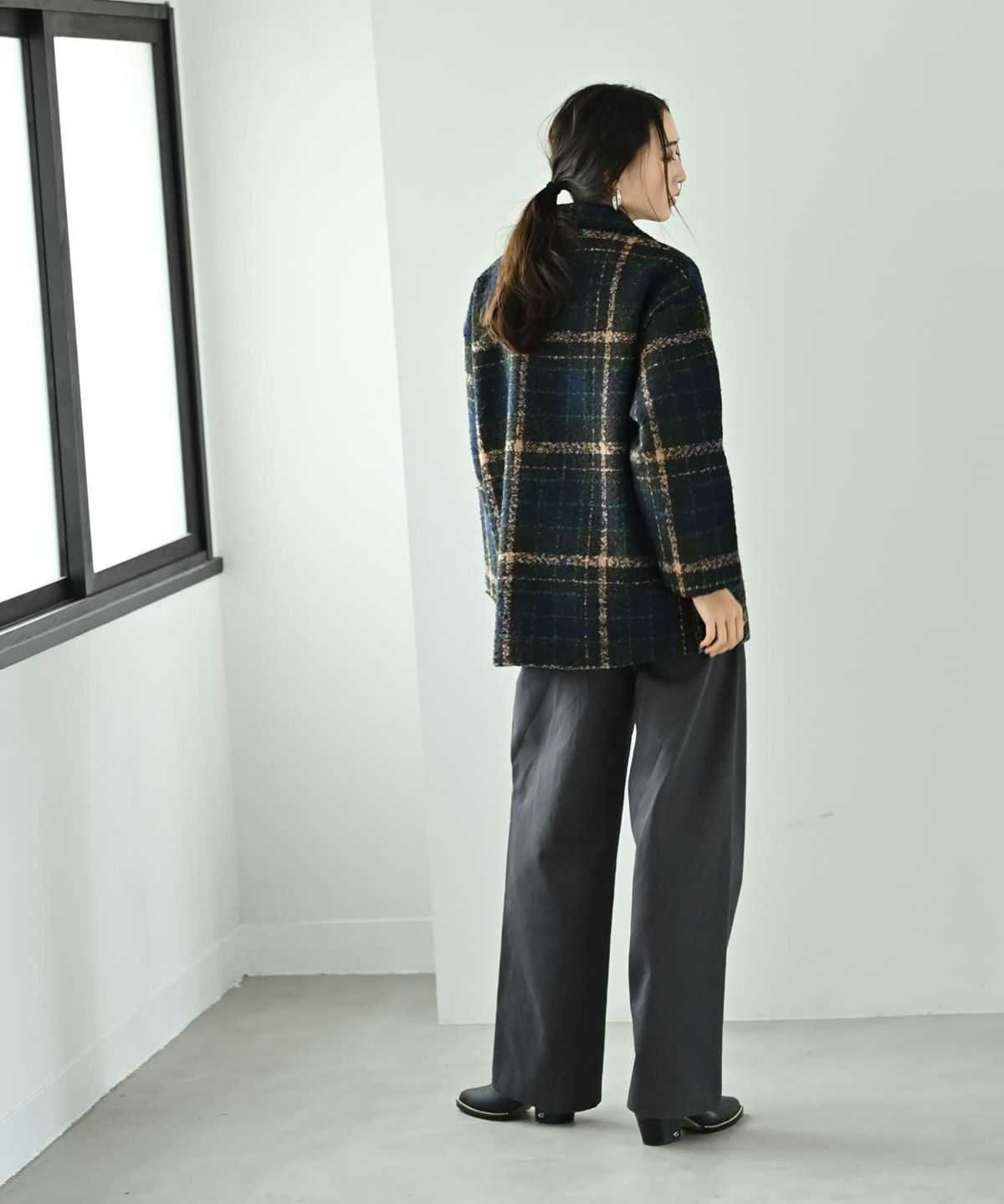 着用イメージ 170cm ネイビー