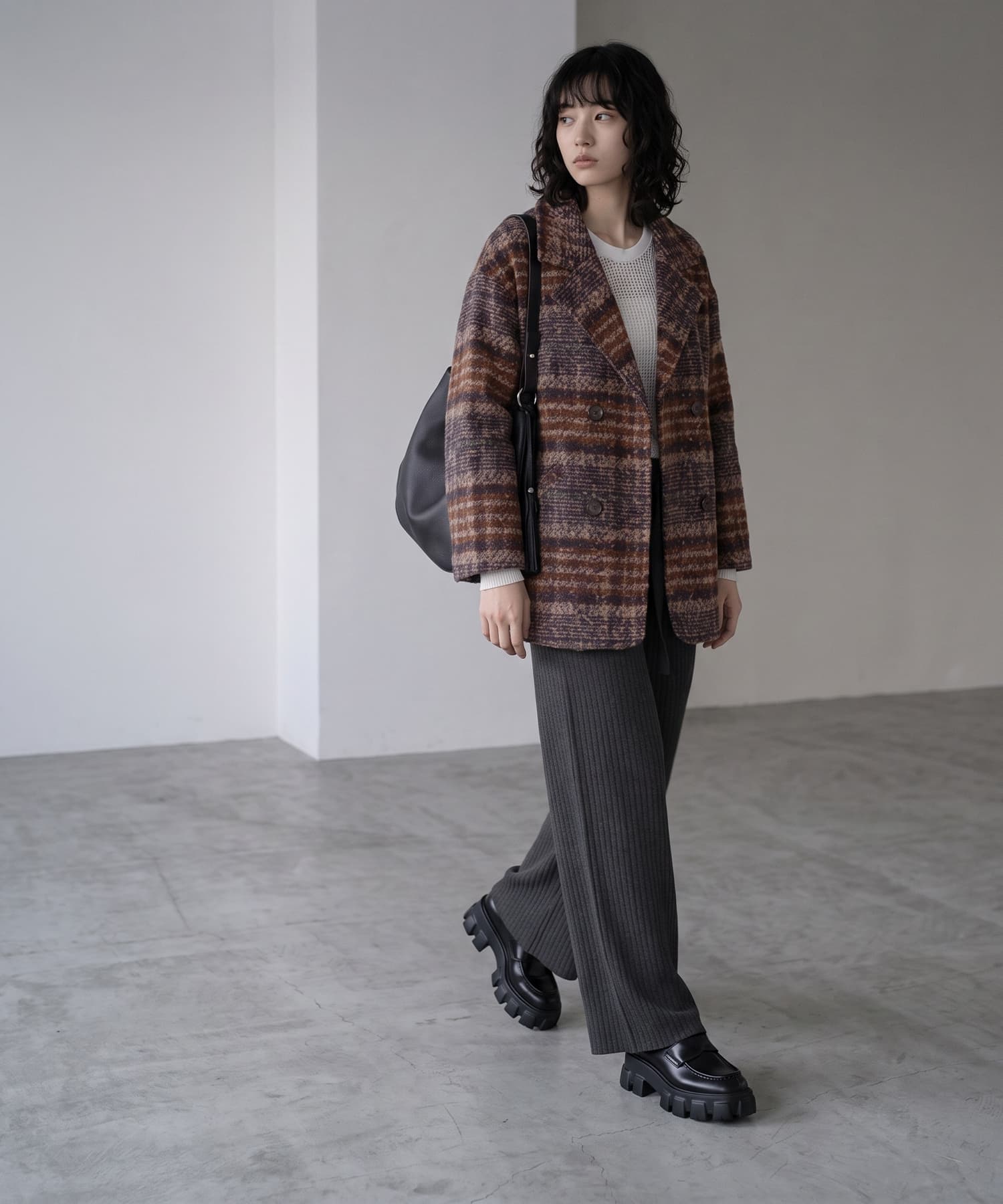 着用イメージ 170cm ネイビー