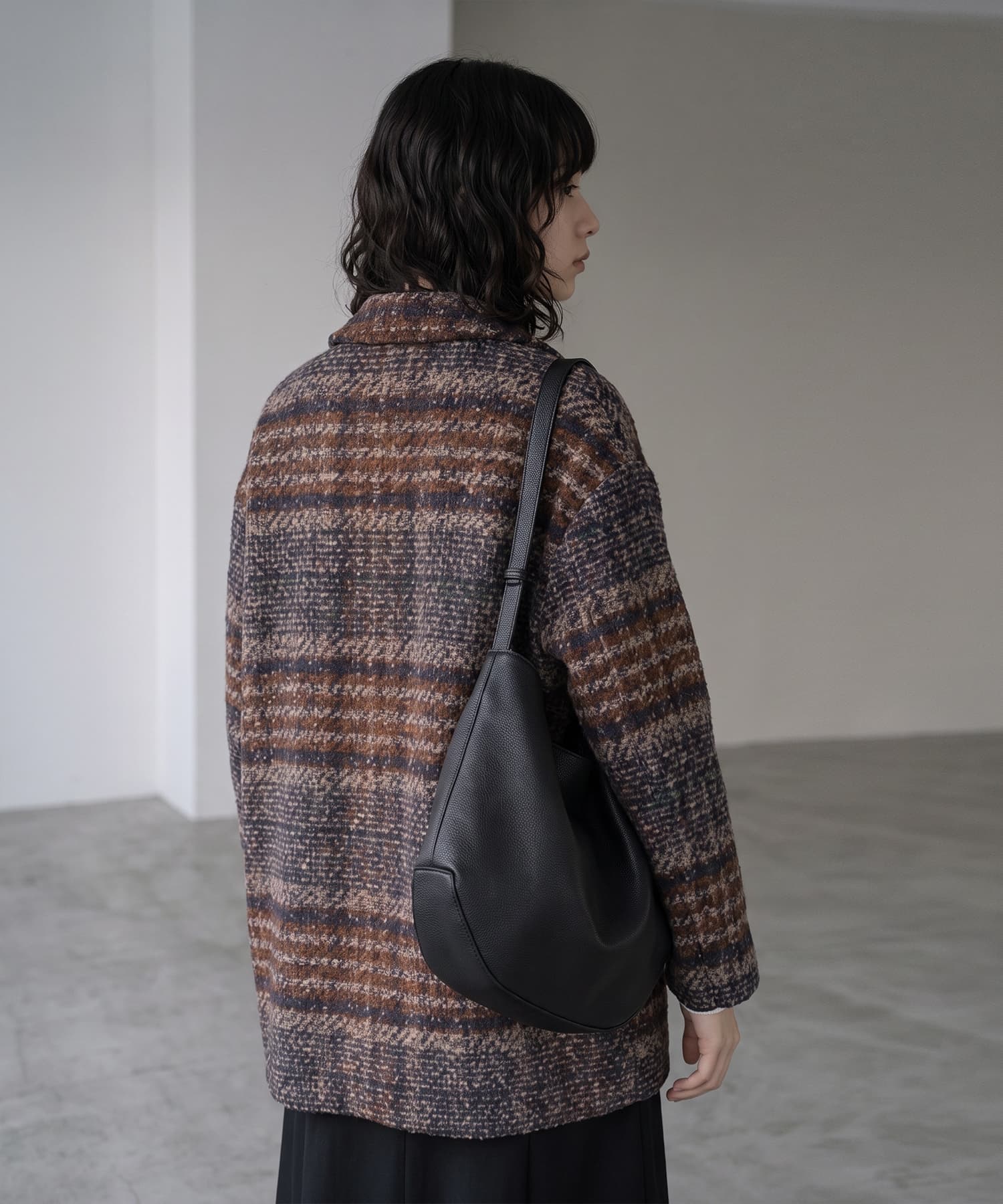 着用イメージ 170cm ネイビー