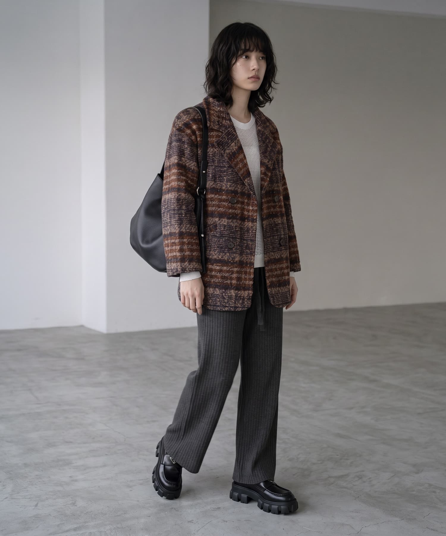 着用イメージ 170cm ネイビー