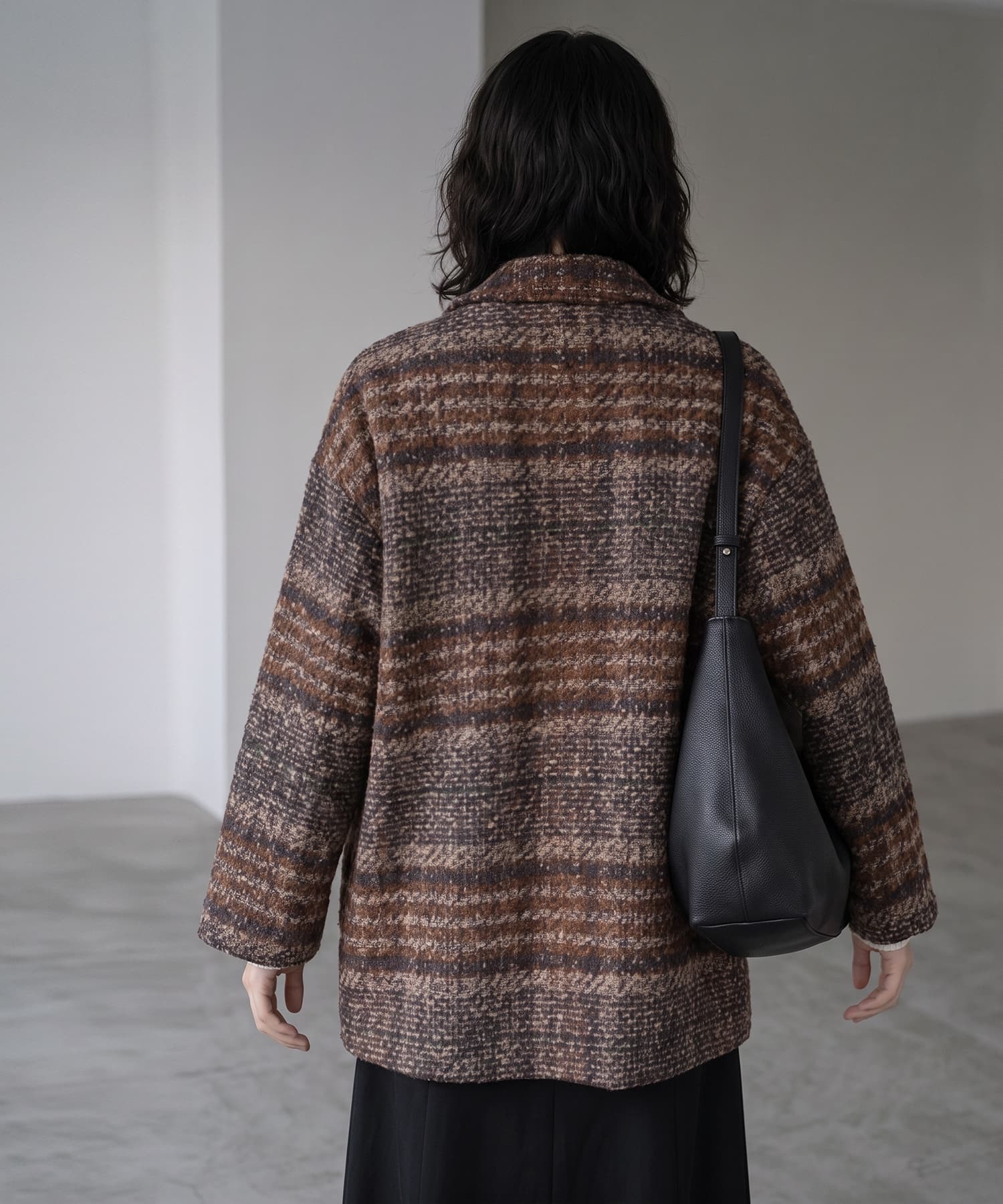 着用イメージ 170cm ネイビー