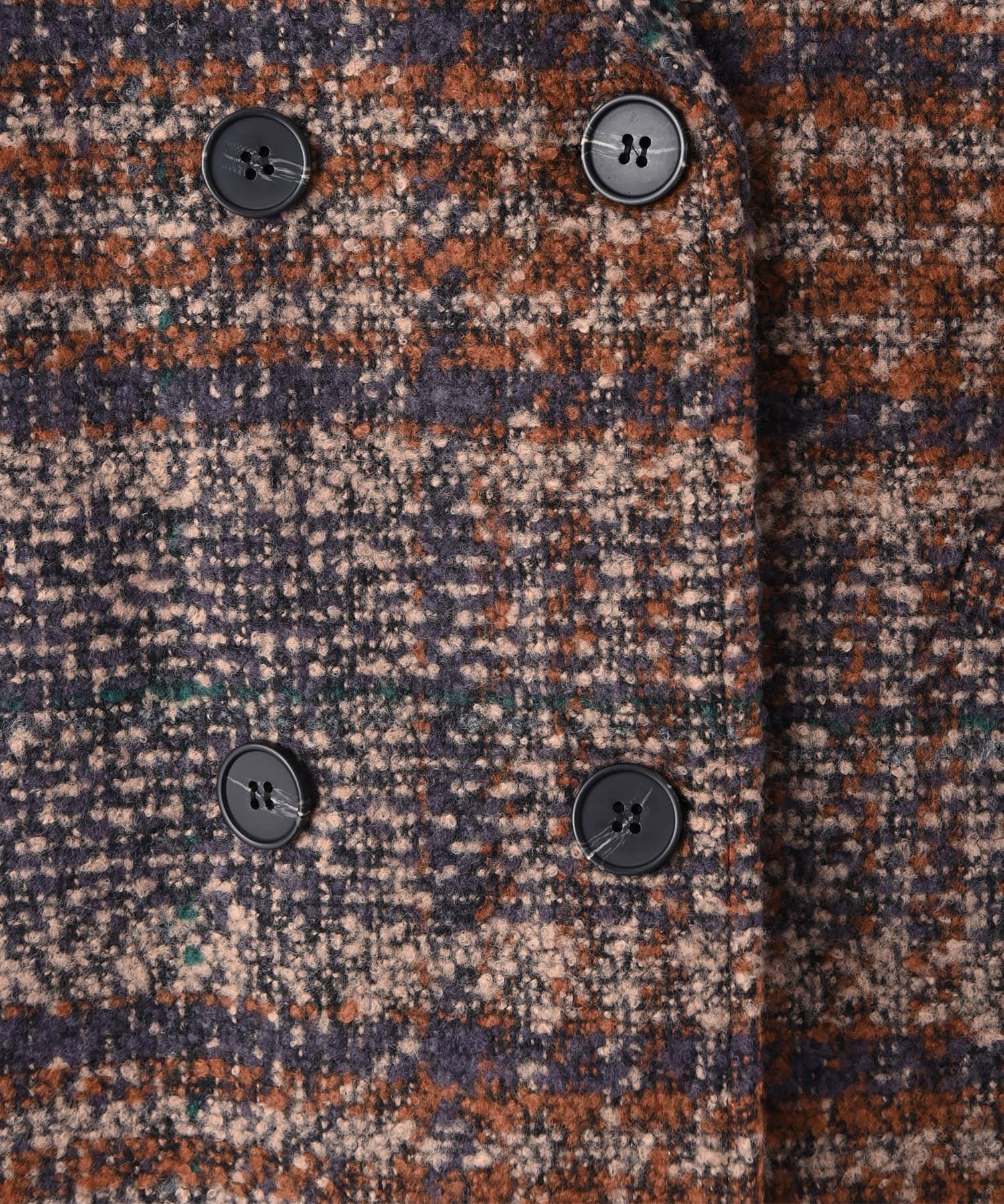 BLK001】ビックチェック柄ショートコート | おしゃれな大人レディース