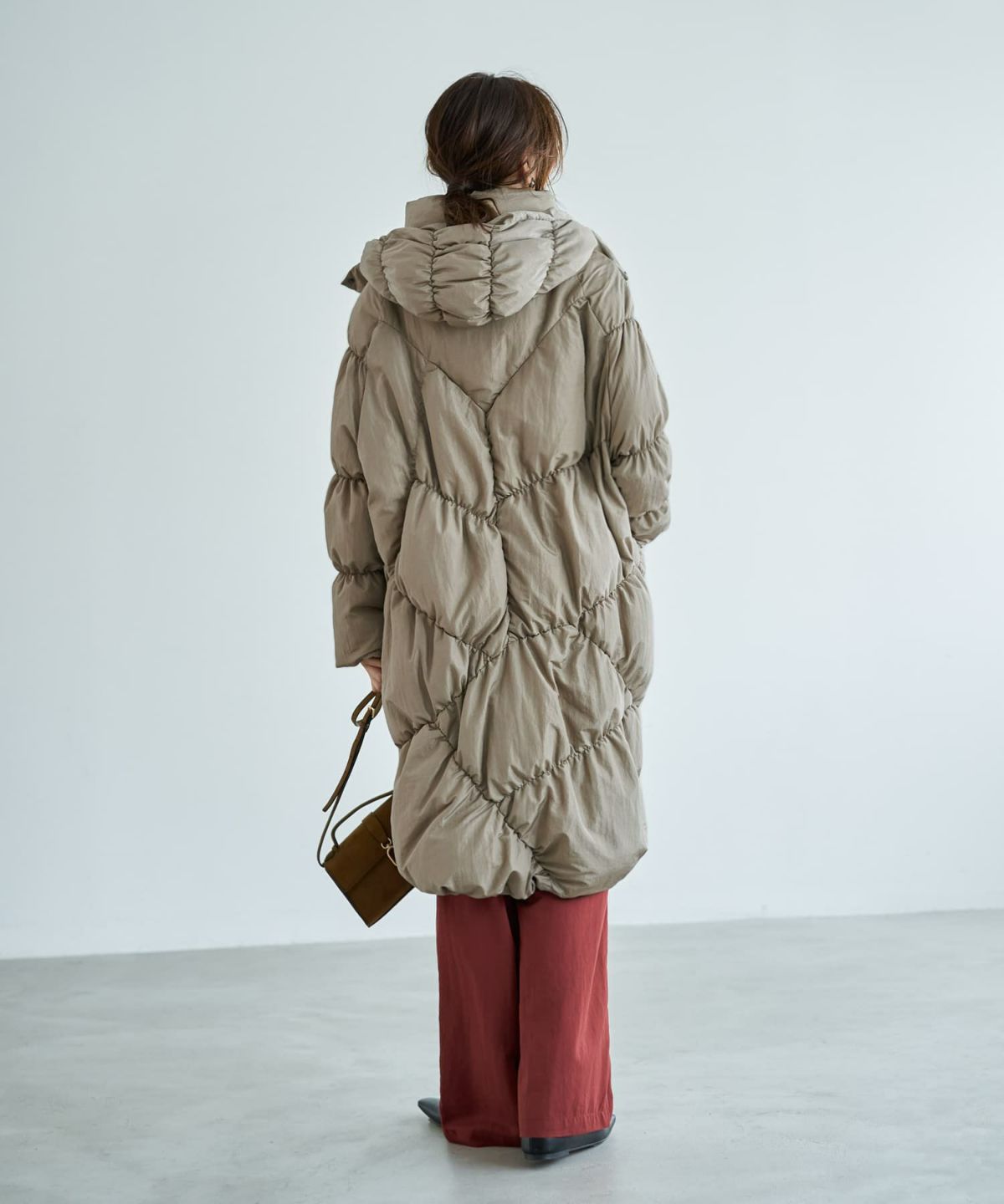 着用イメージ 166cm サンドベージュ