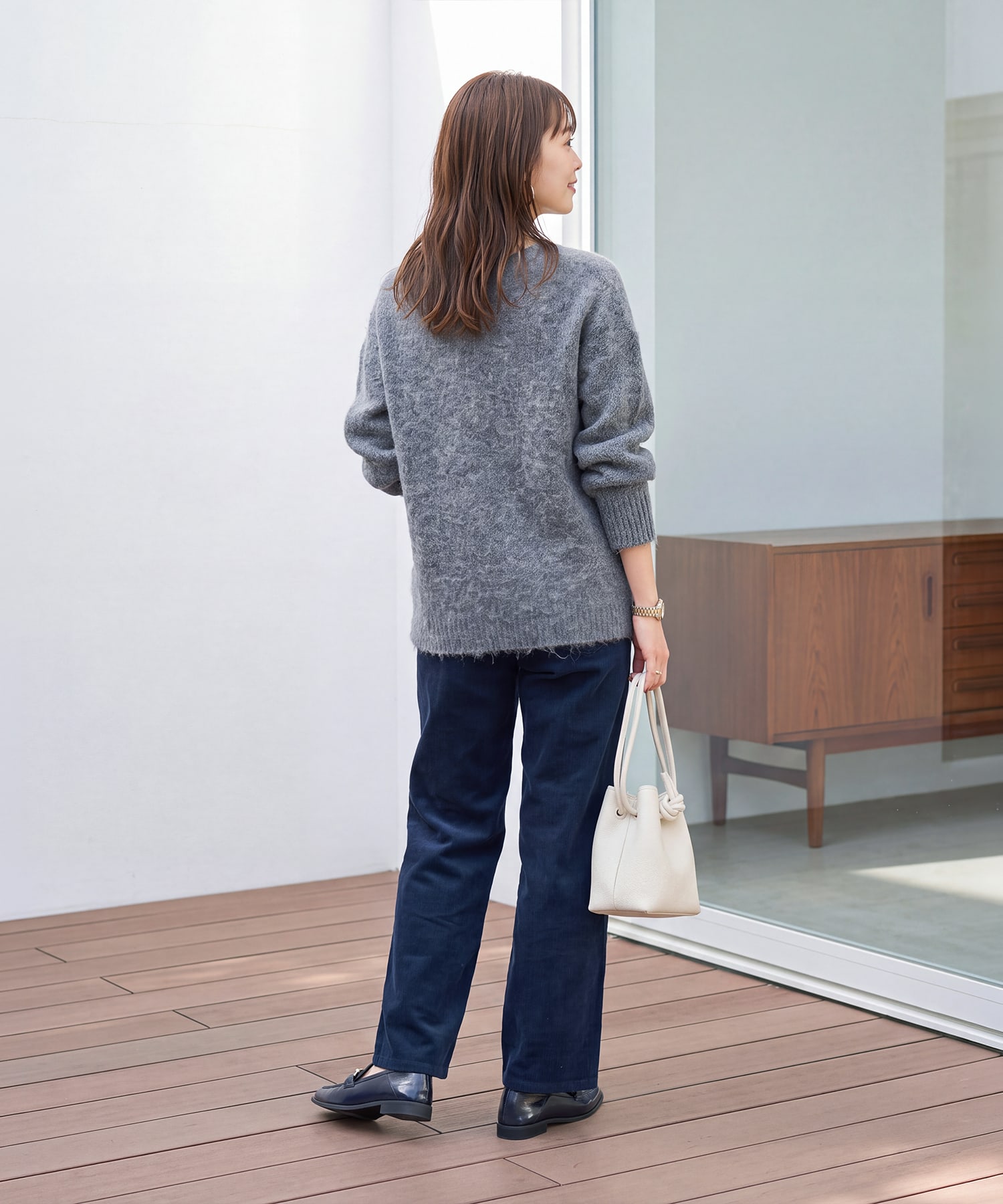 着用イメージ 166cm エクリュ Sサイズ