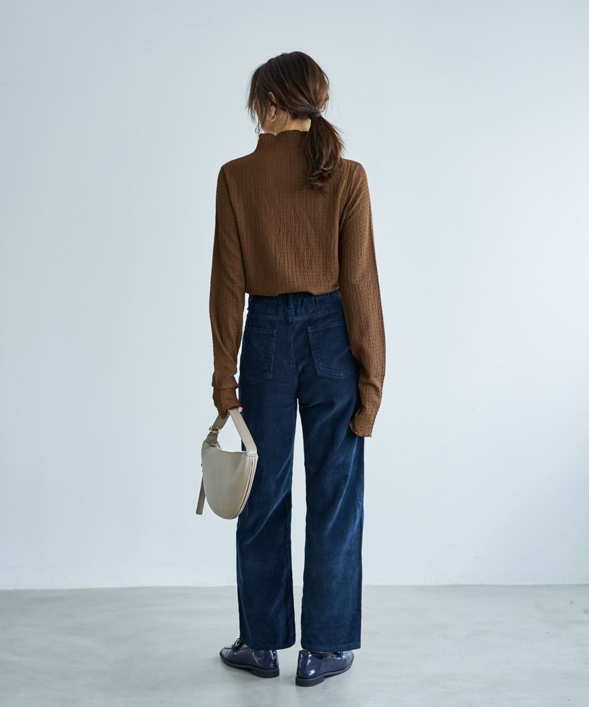 着用イメージ 166cm ネイビー Sサイズ