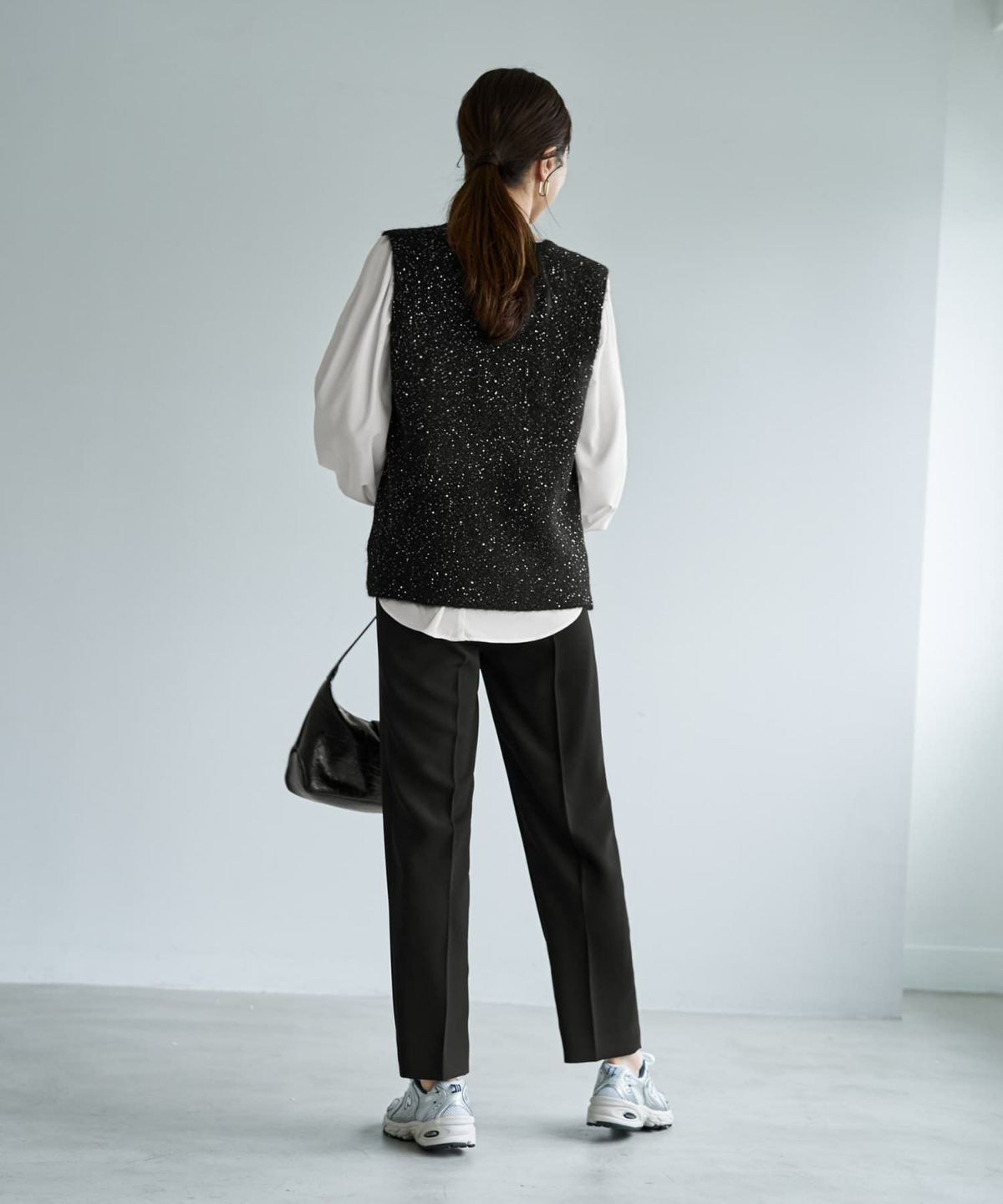 着用イメージ 166cm ブラック